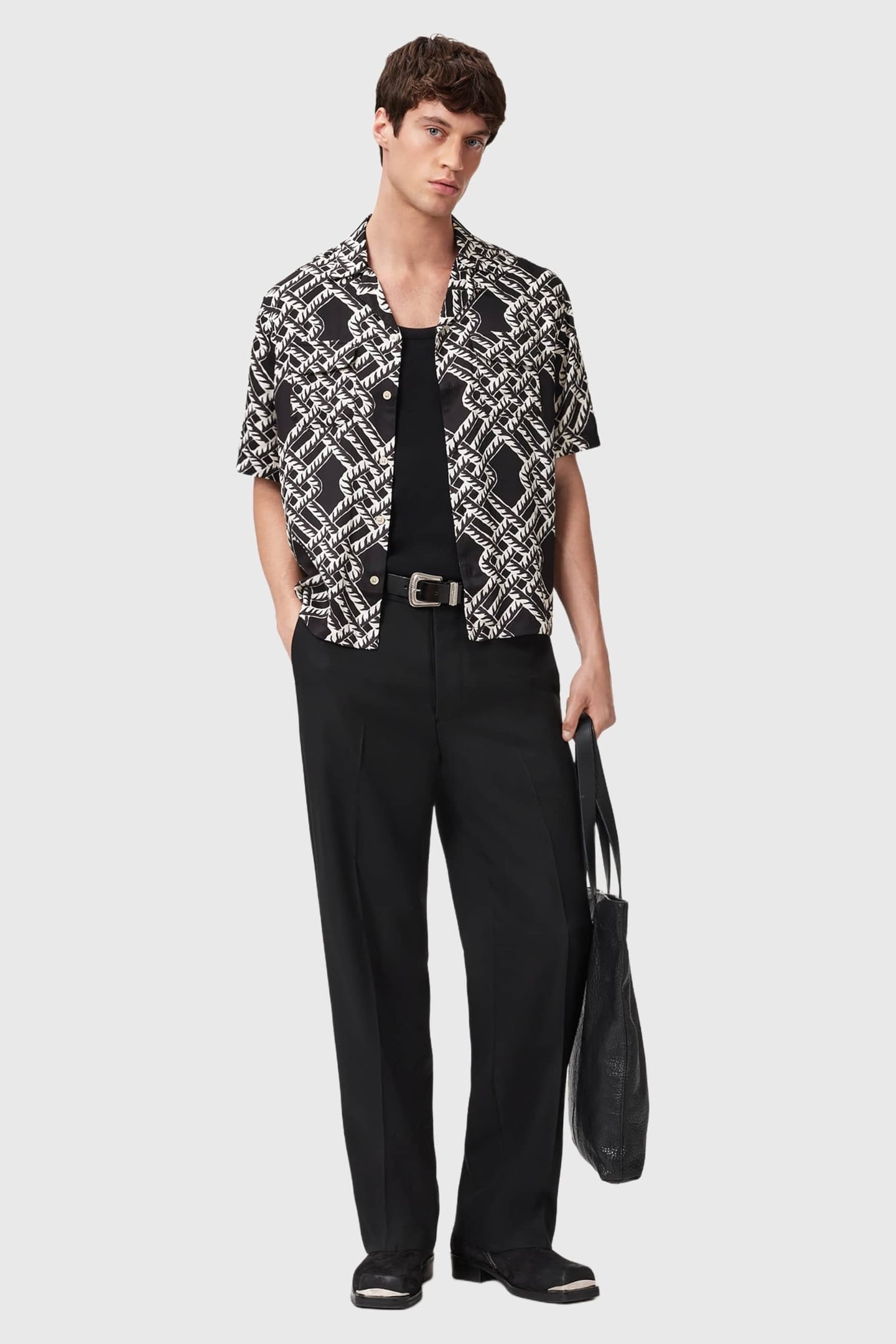 TWINED SS SHIRT JET BLACK 3