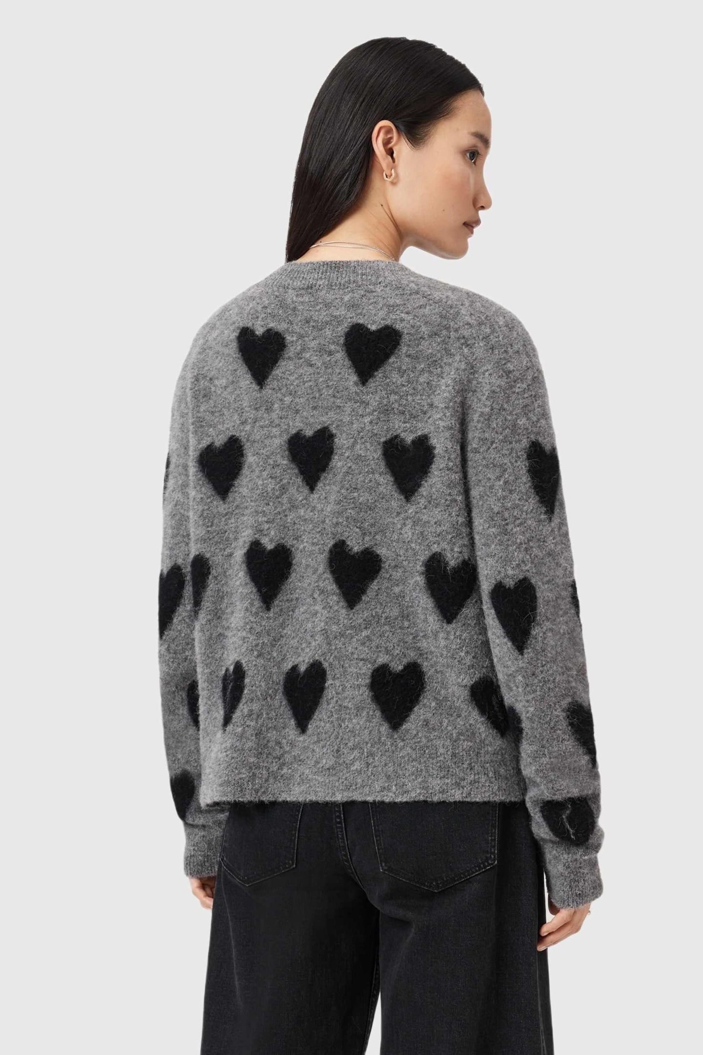 AMORA CARDIGAN GREY/BLACK 4