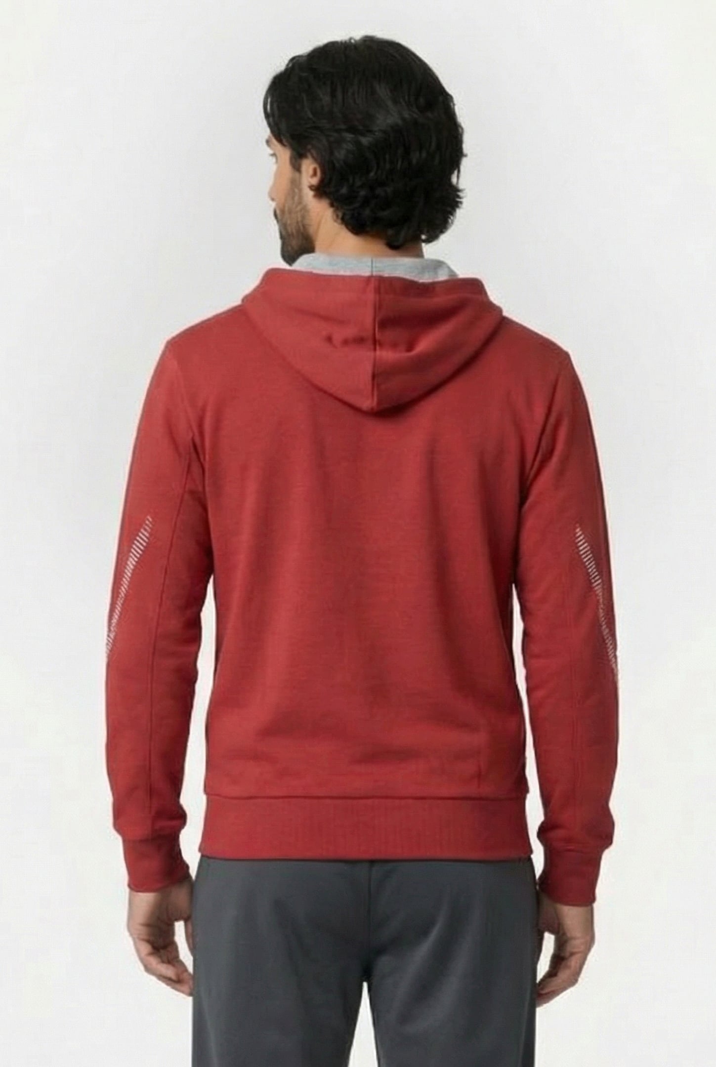 UNISEX TL HOODED JACKET RED 3
