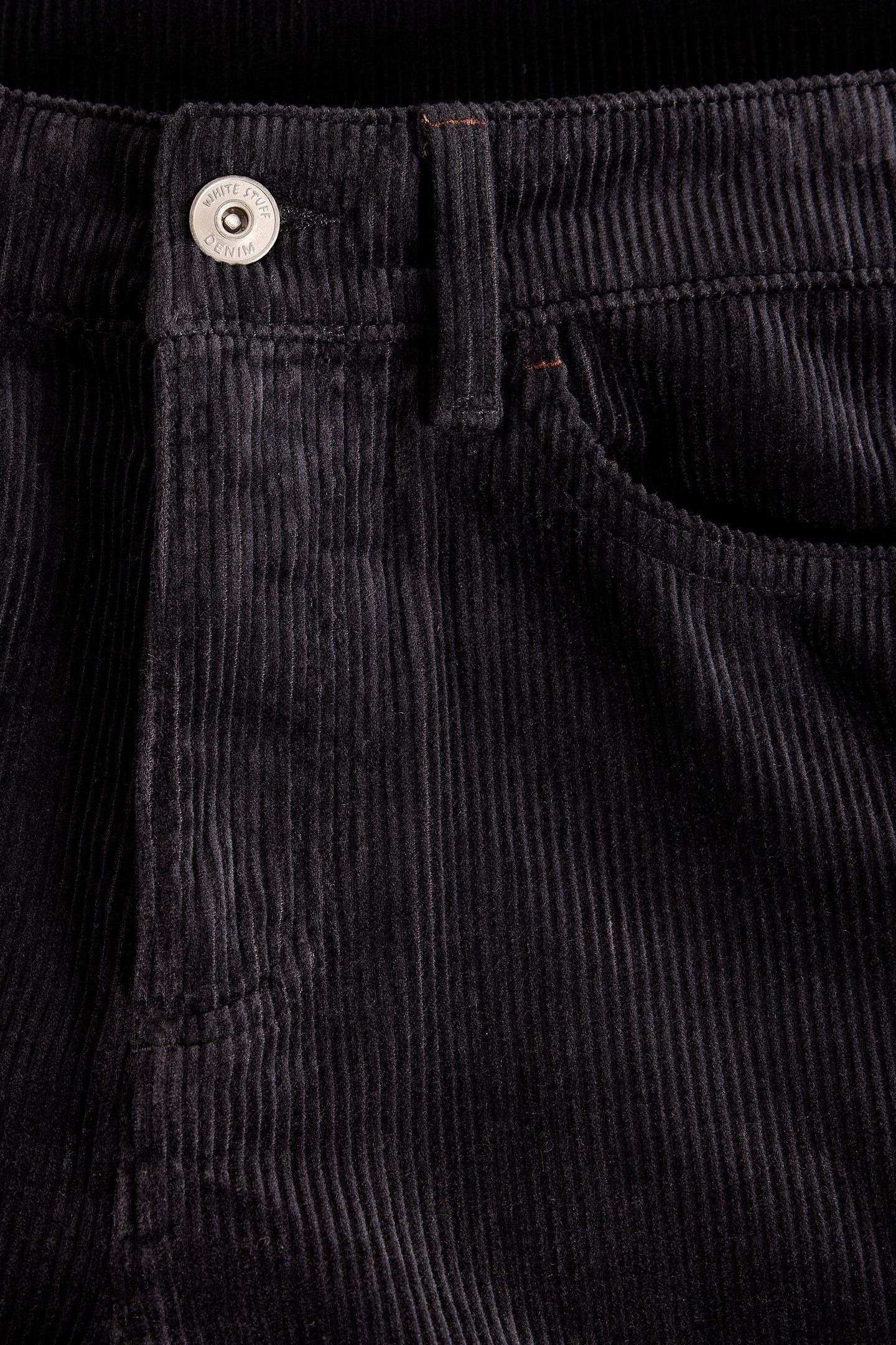 AYLA CORD WIDE LEG TROUSER PURE BLACK 4