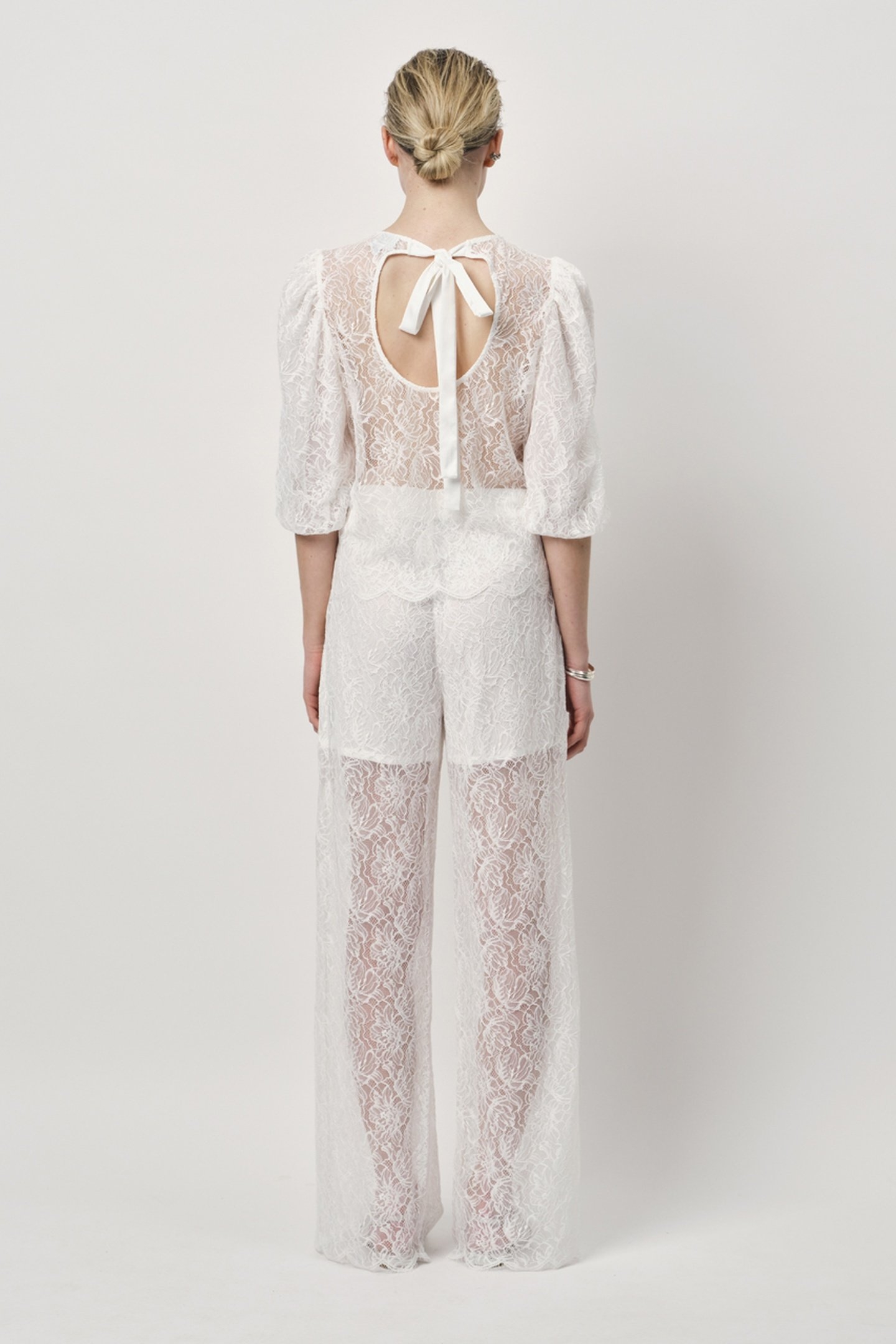 SHILOH STRAIGHT LEG LACE PANTS MILK WHITE 2