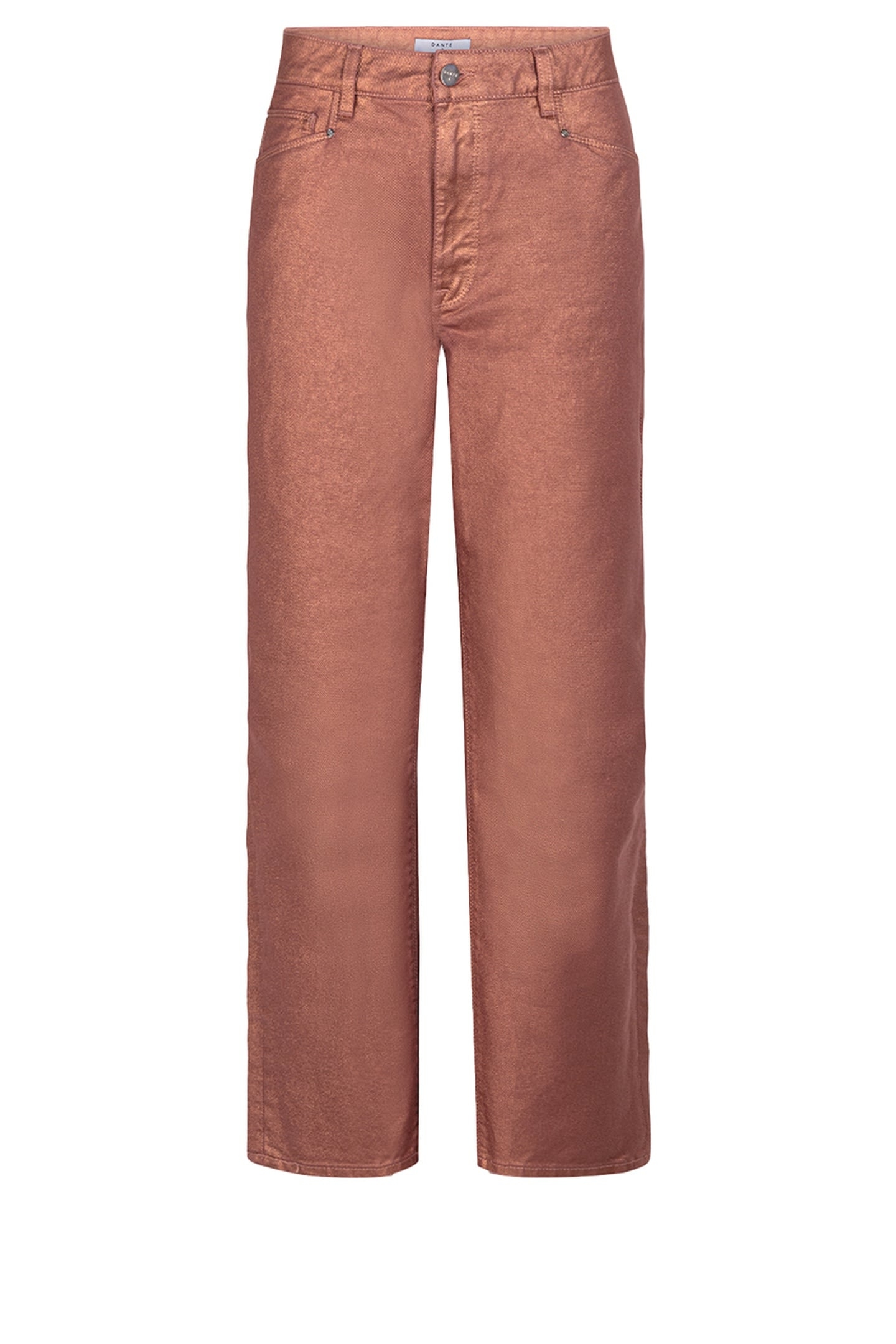 AXELLE METALLIC STRAIGHT CROPPED JEANS ROSE METALLIC 1