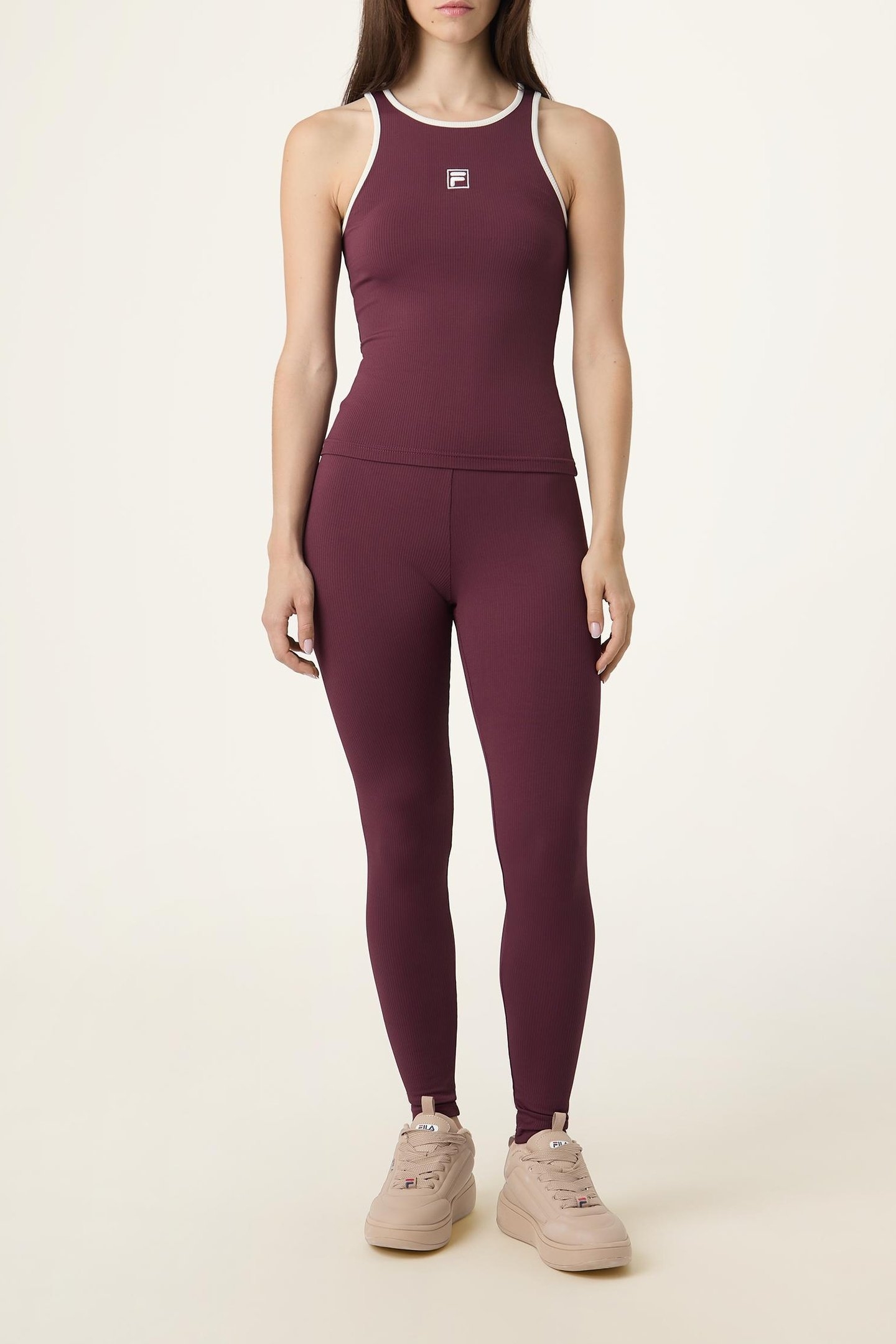 BELLAGIO TIGHT RIBBED RACER TANK FIG 2