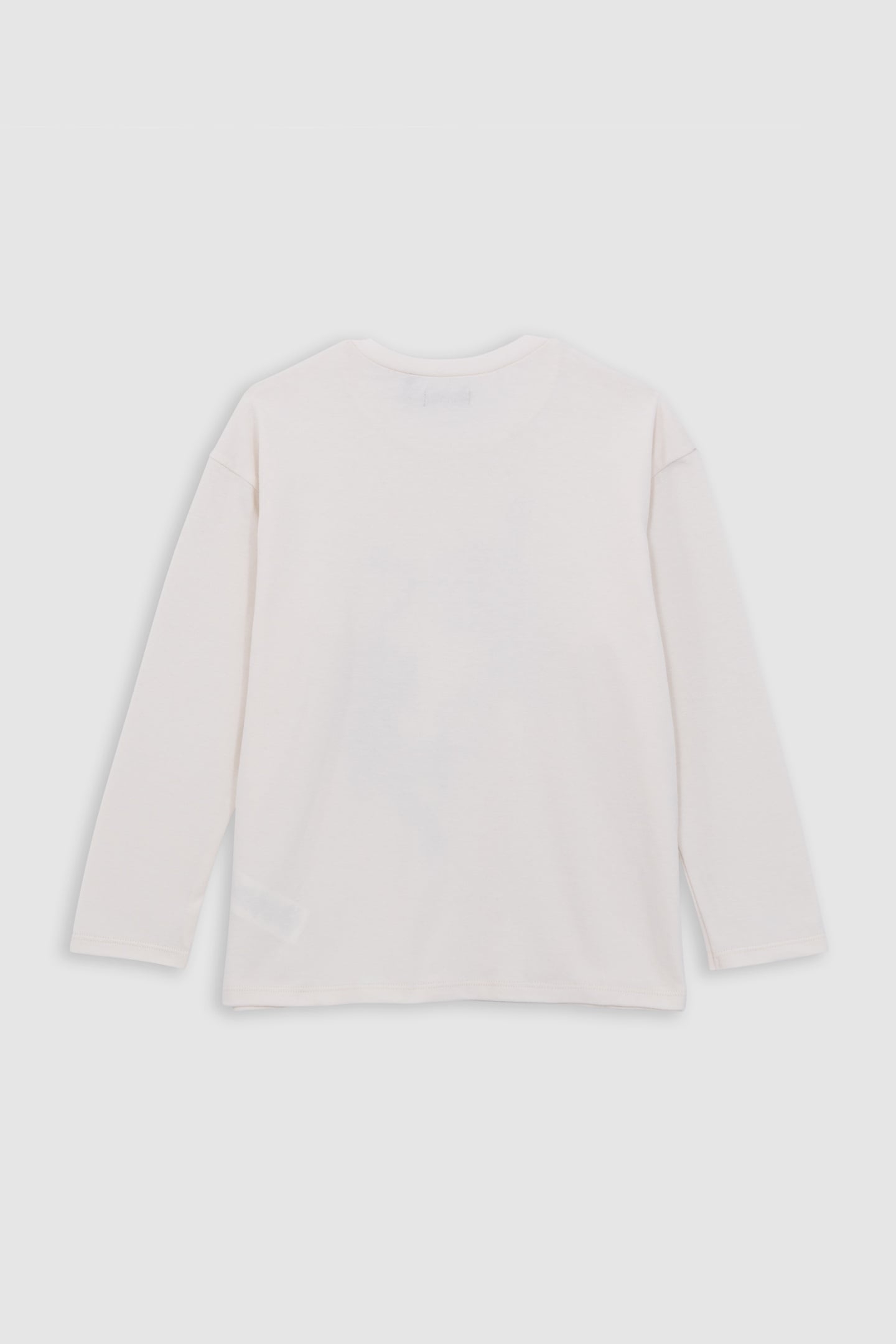 BOY'S ECRU ORGANIC COTTON VISUAL DOUBLE PANTHER T-SHIRT 2