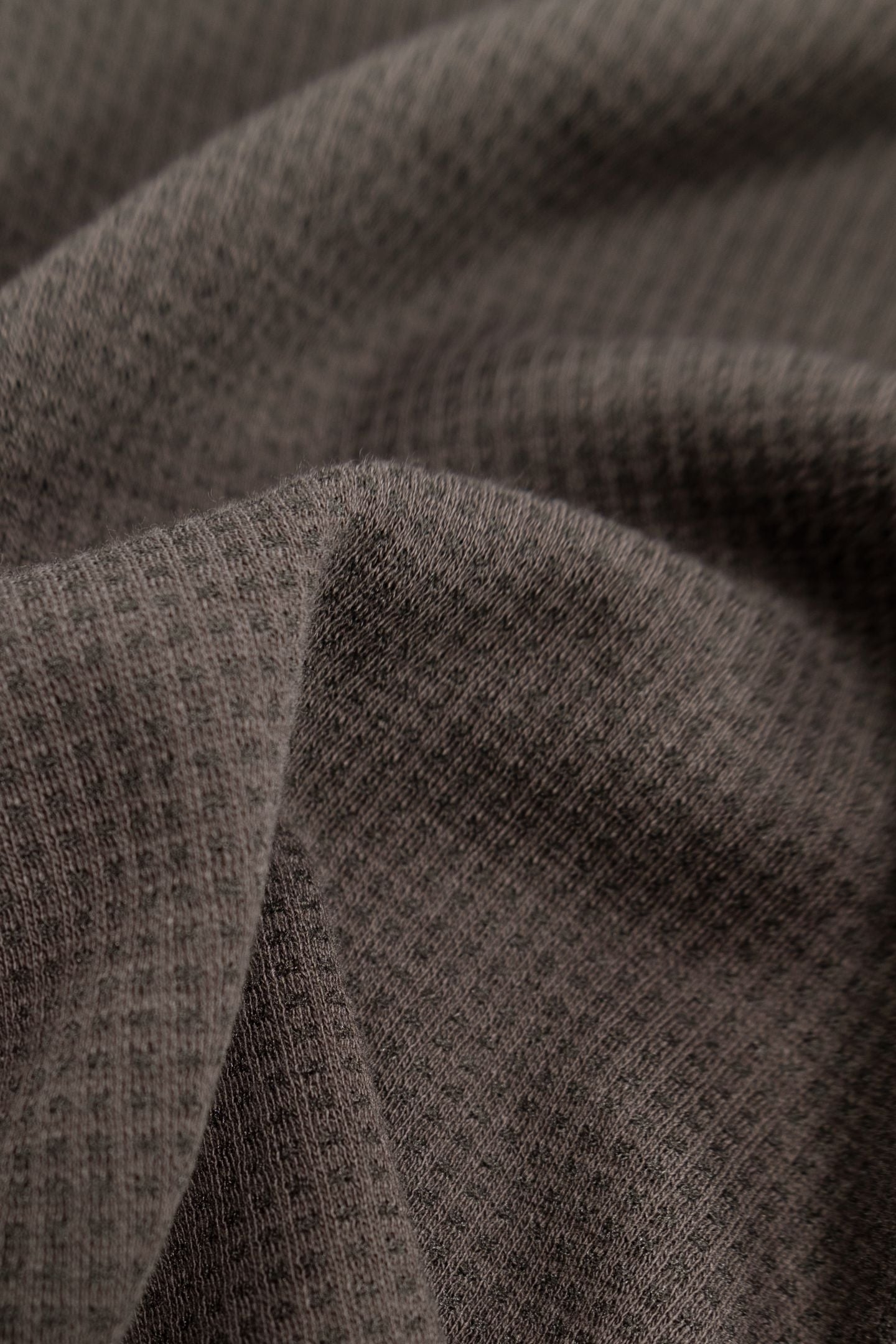 KHAKI ORGANIC COTTON T-SHIRT WITH MESH TEXTURE 7