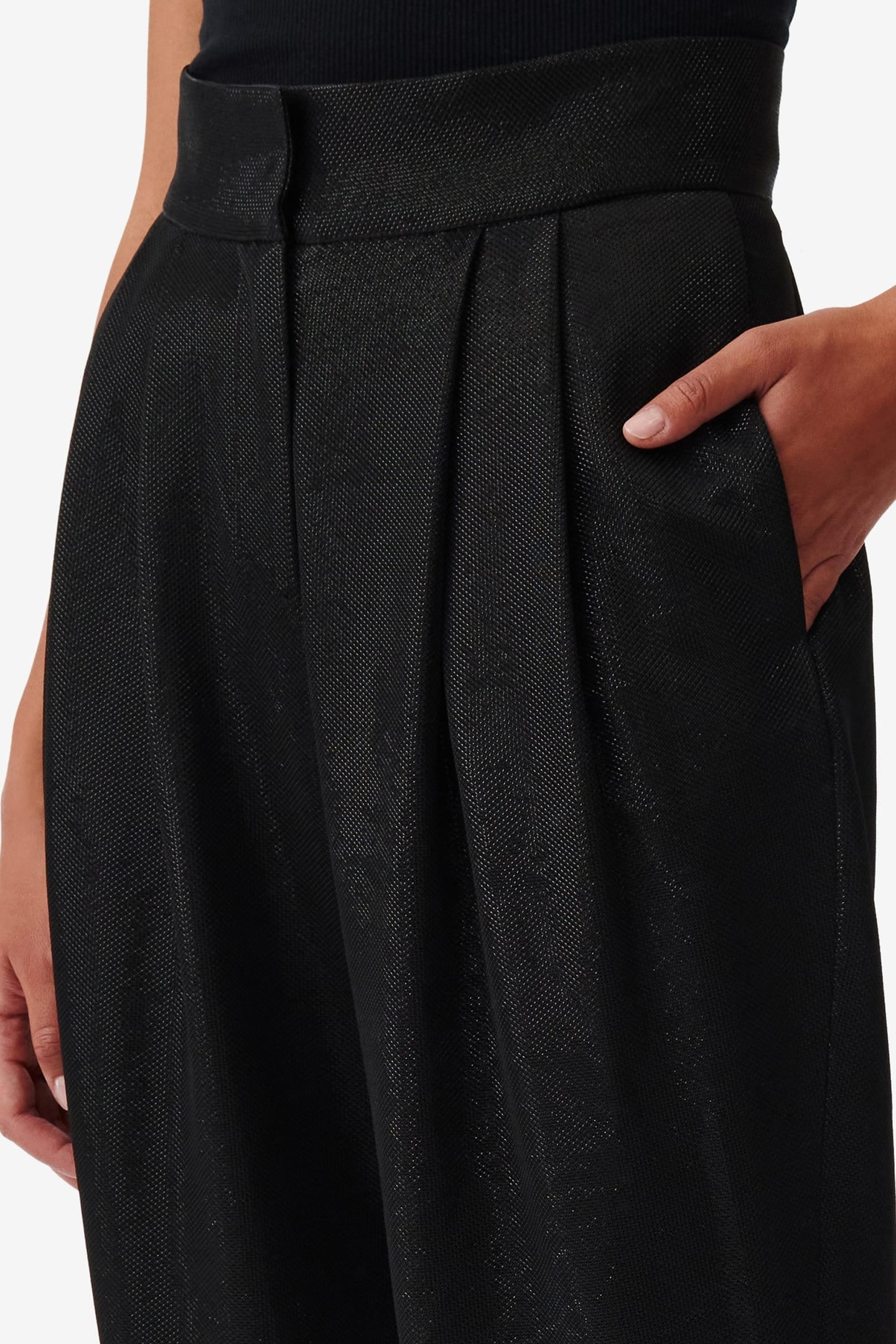 MARONA TROUSER SHINY BLACK 6