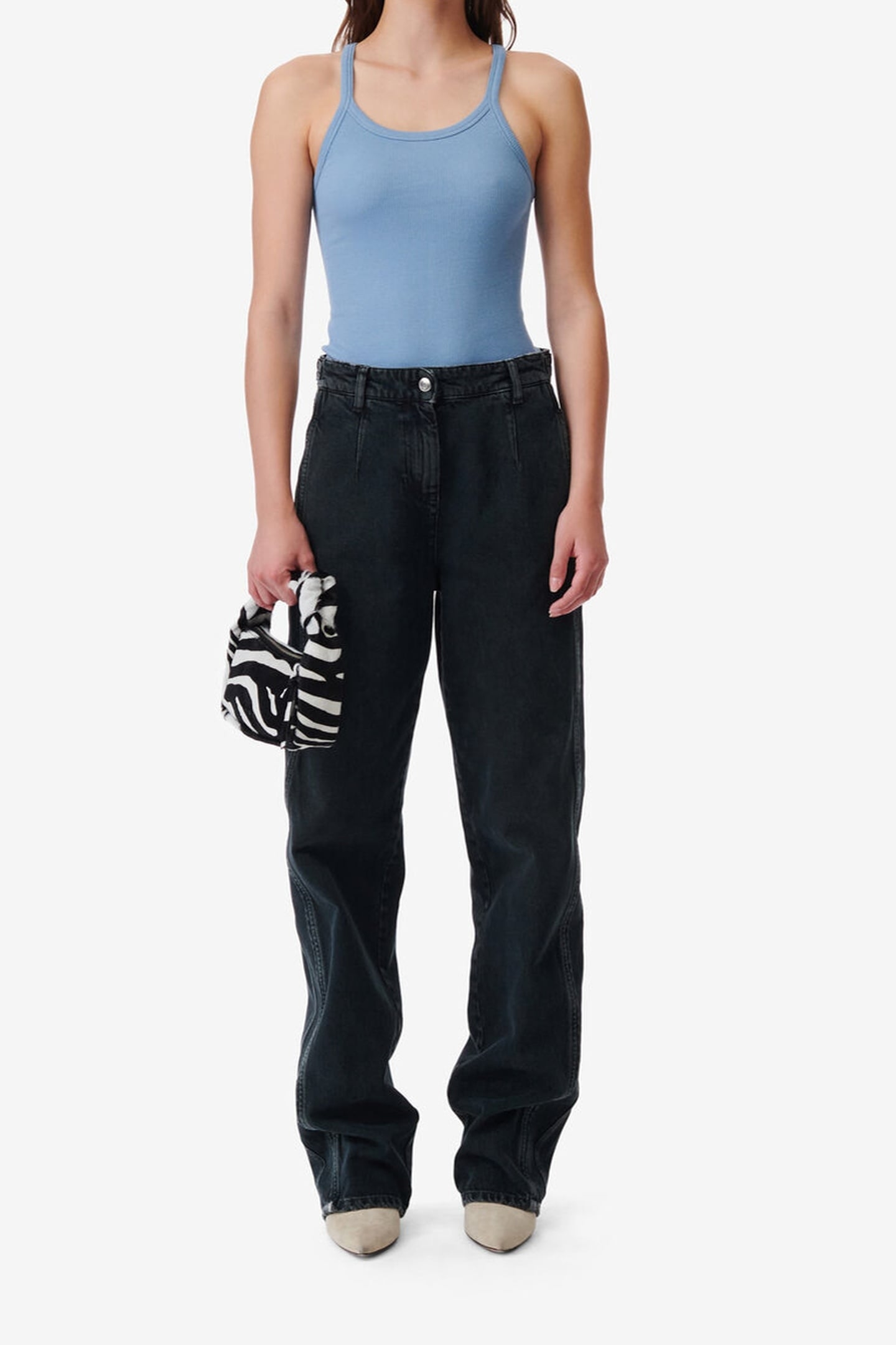 CEAUMAR TROUSER BLUE BLACK USED 1