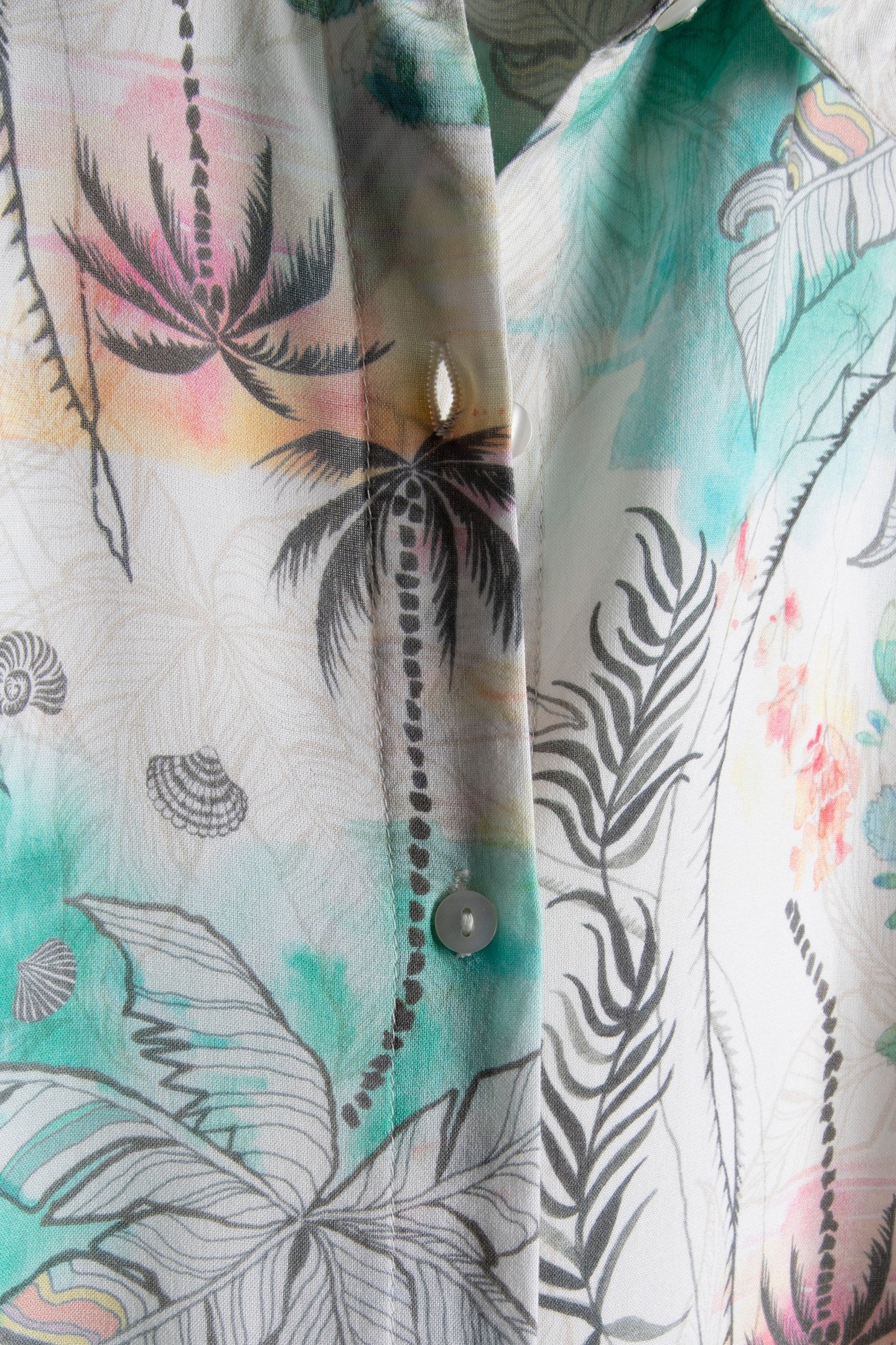 TUNIC CHILL OUT IN OFFWHITE WITH PALM FESTIVAL PRINT. 4