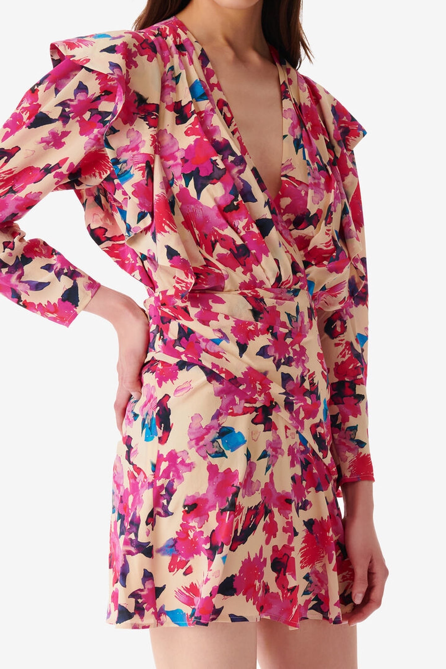 MASCA DRESS MULTICO ECRU 1