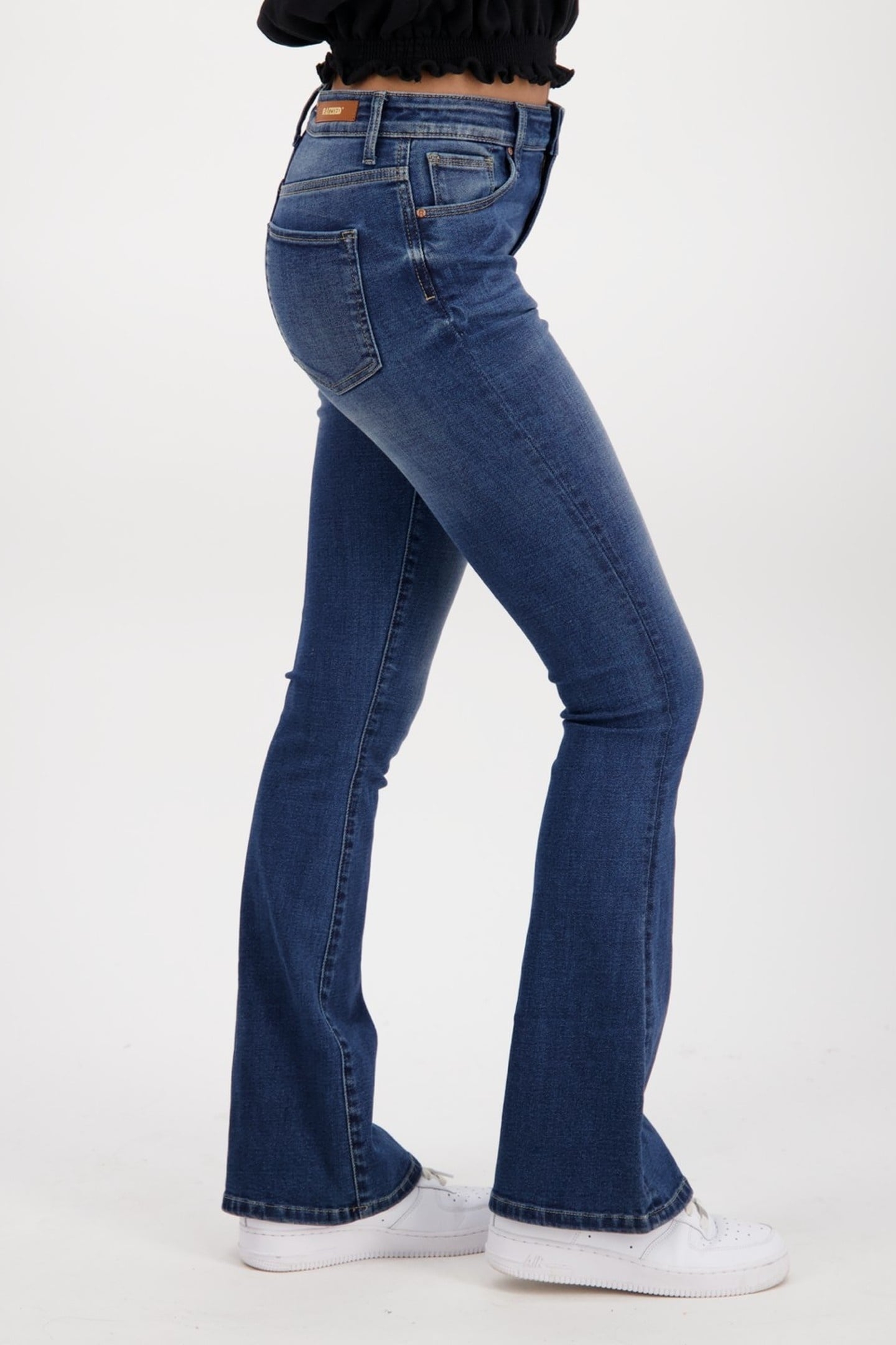 SUNRISE FLARE JEANS DARK BLUE STONE 8