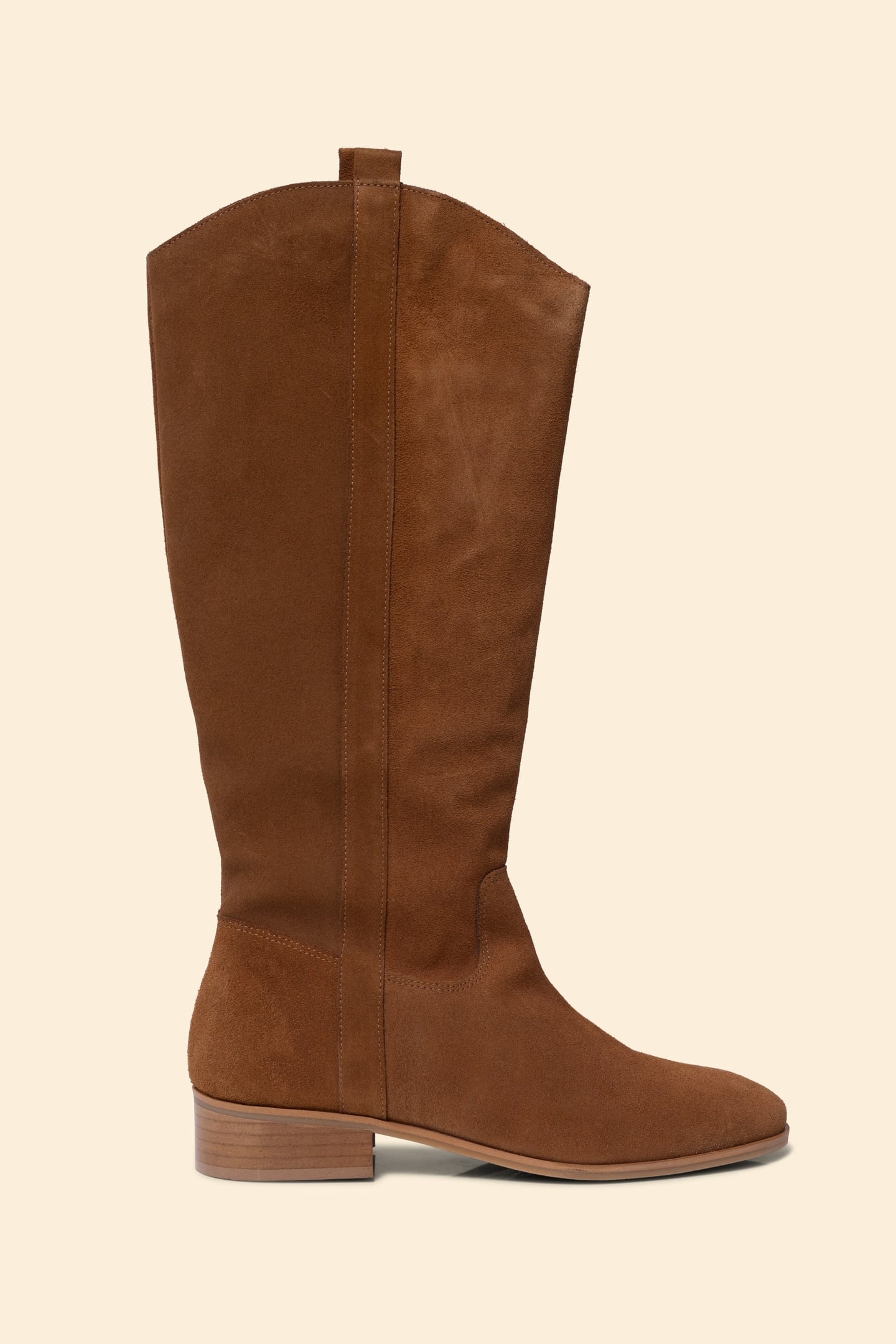 CAMEL SUEDE COWBOY BOOTS CAMEL 1