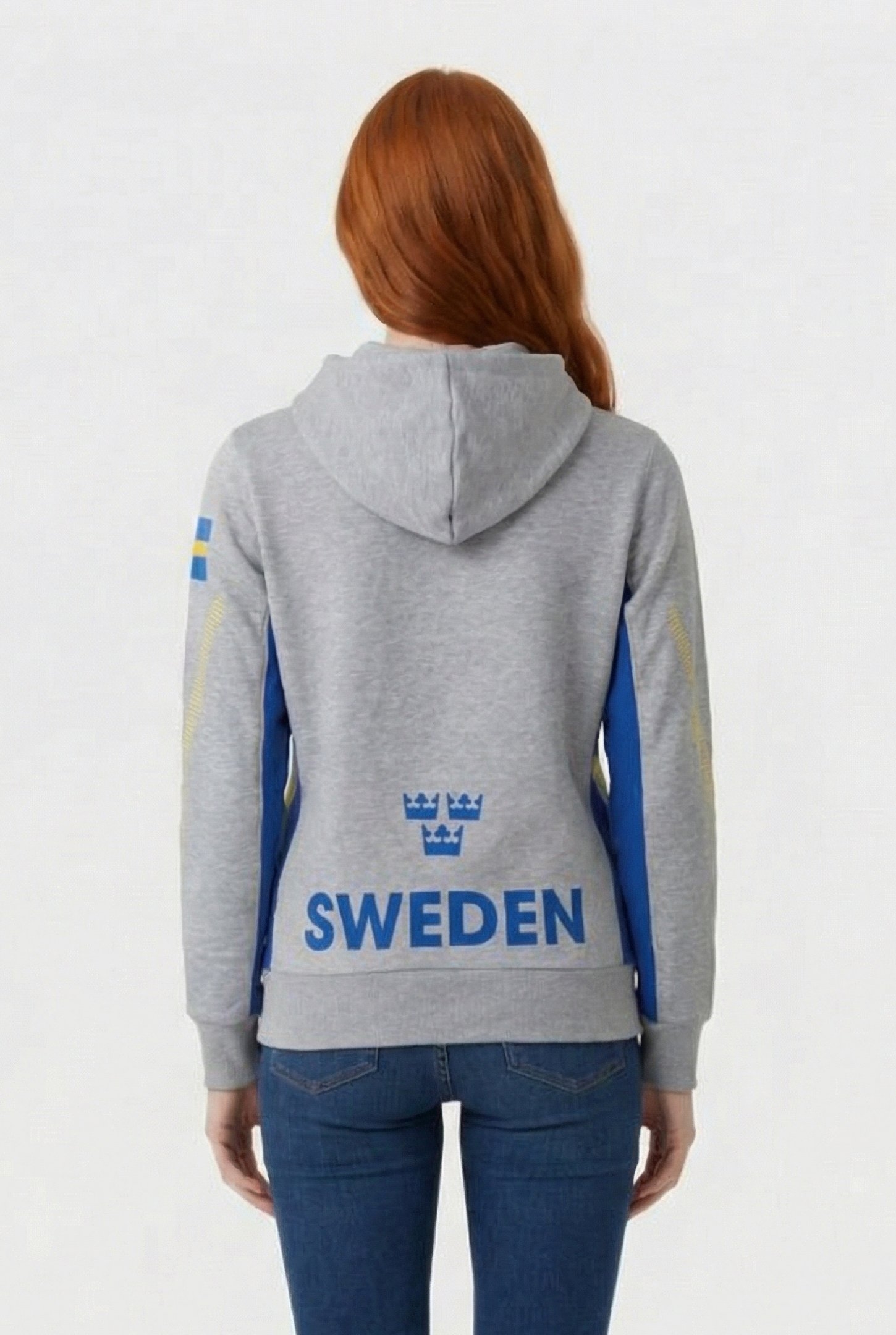 UNISEX SWEDEN HOODIE MEDIUM GREY MELANGE ROYAL 3