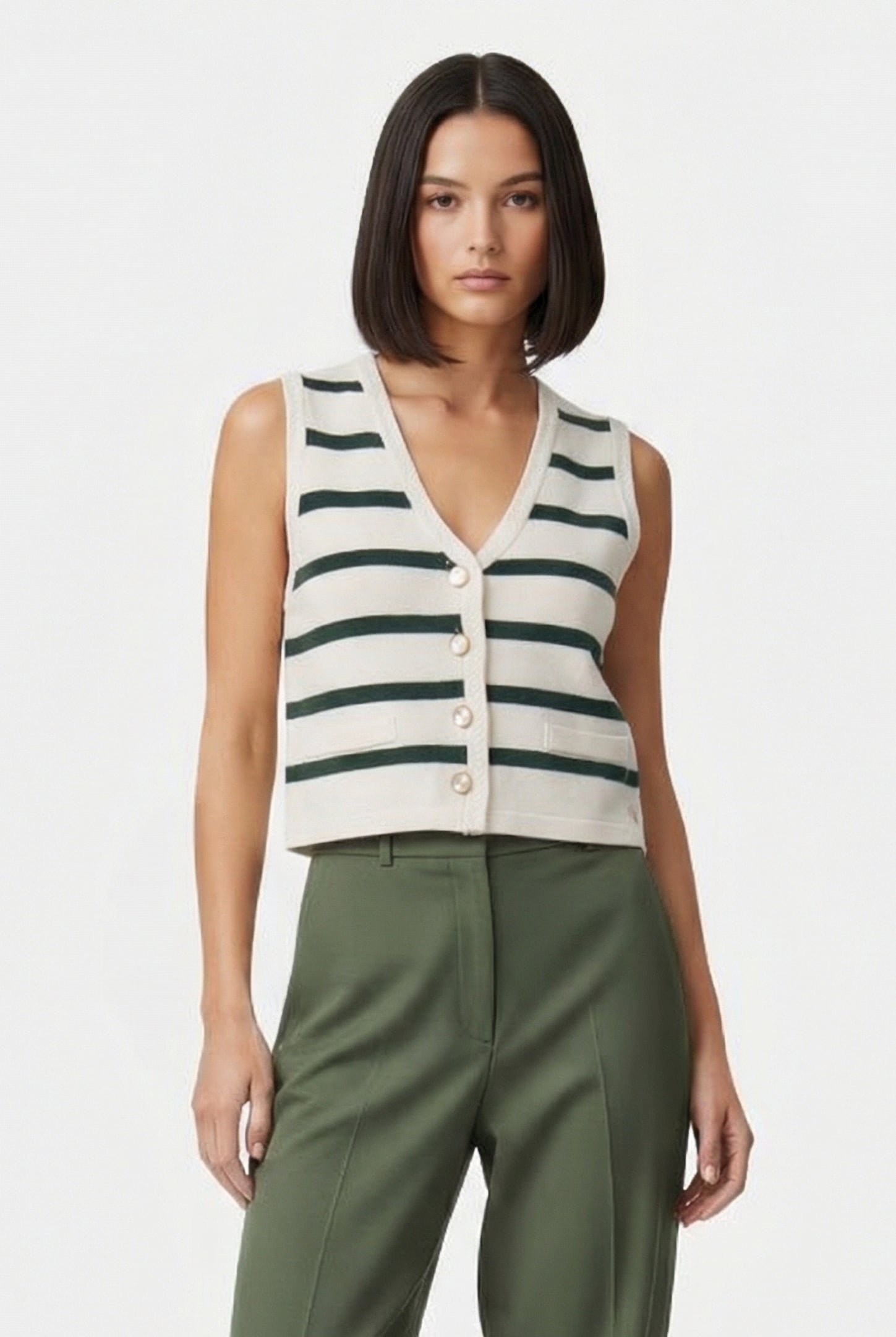 SWEATER WHITECAP GREY/PINE NEEDLE 1