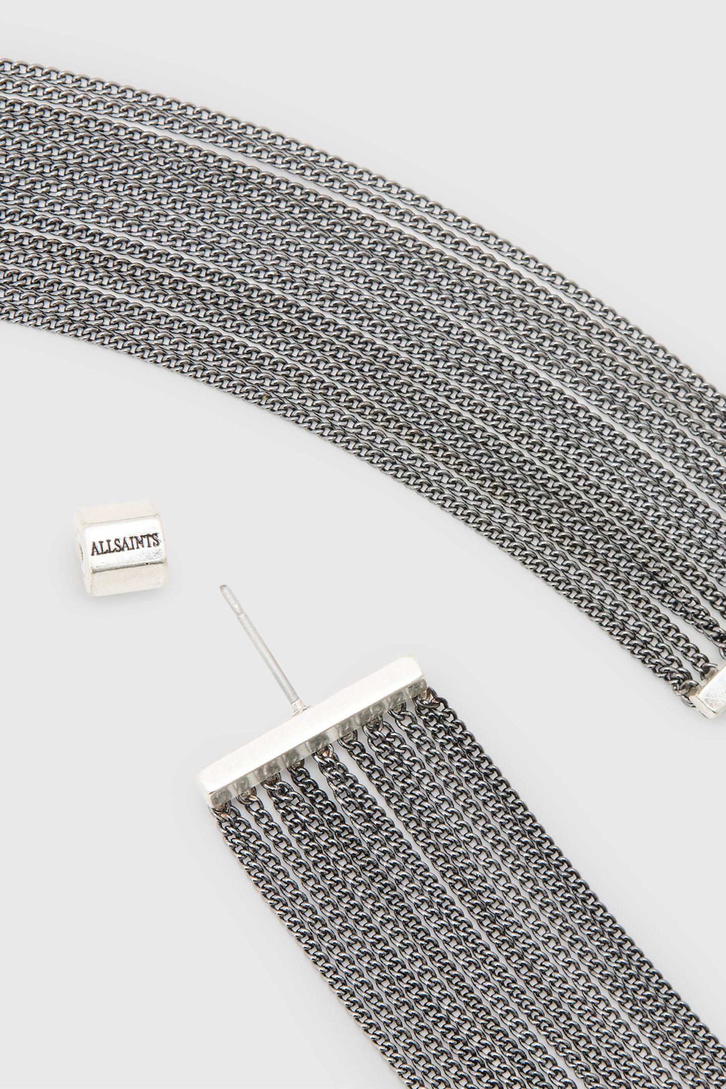 CORRINE L EARRINGS WARM SILVER MIX 6