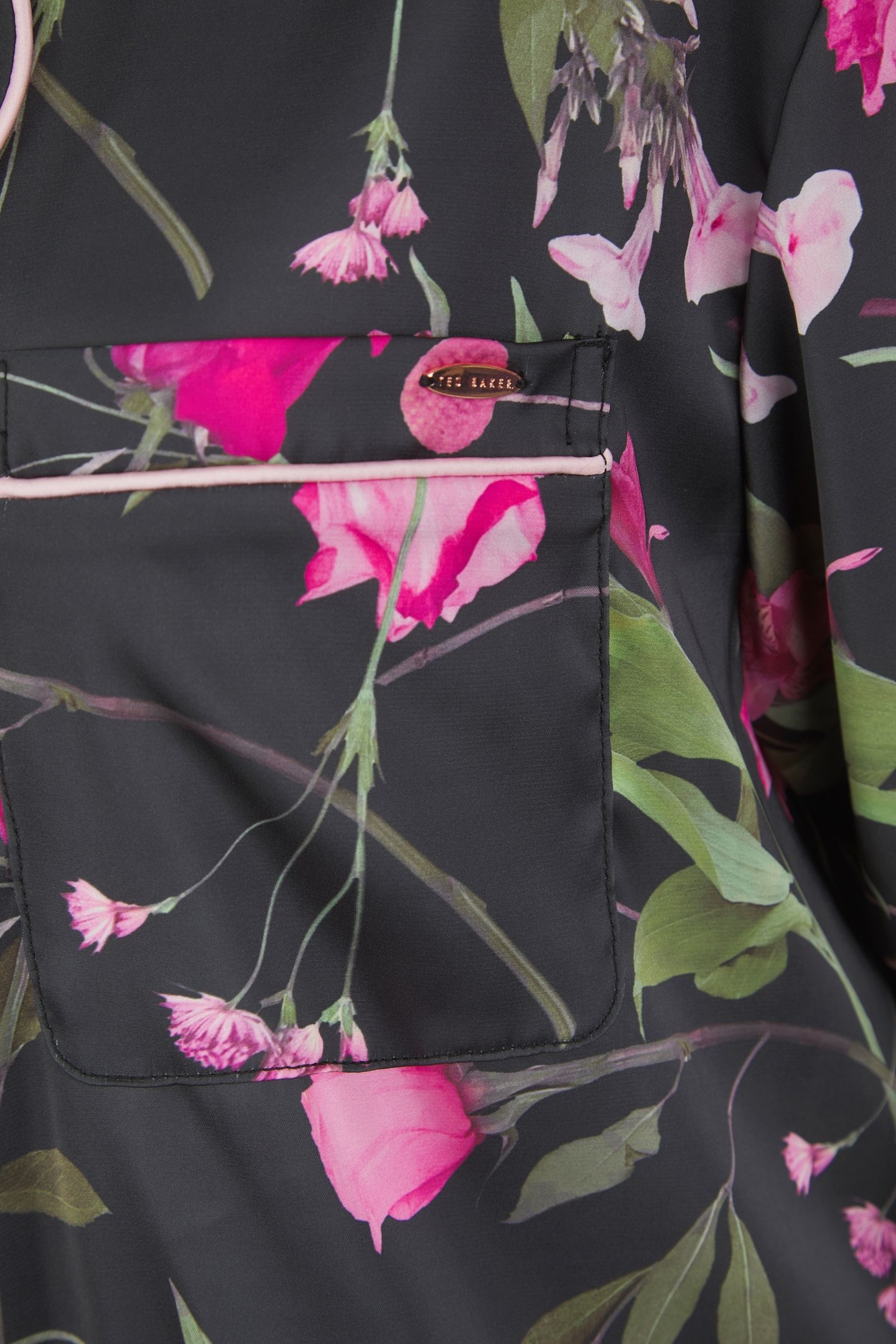 PENNY SHORT SATIN PJ BLACK DIGITAL PRINT 4