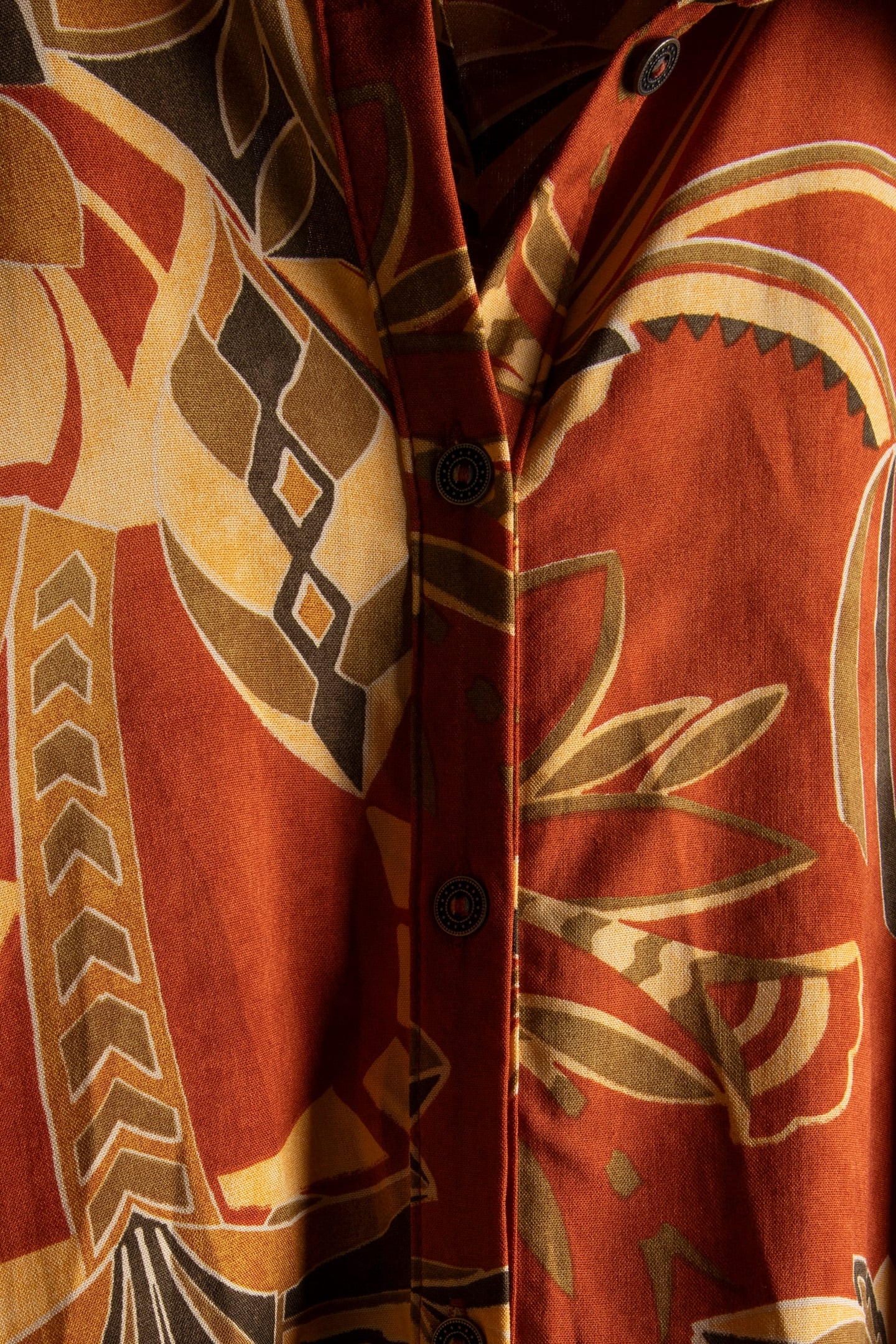 TUNIC NOELLE IN COPPER WITH PALMA PRINT 5