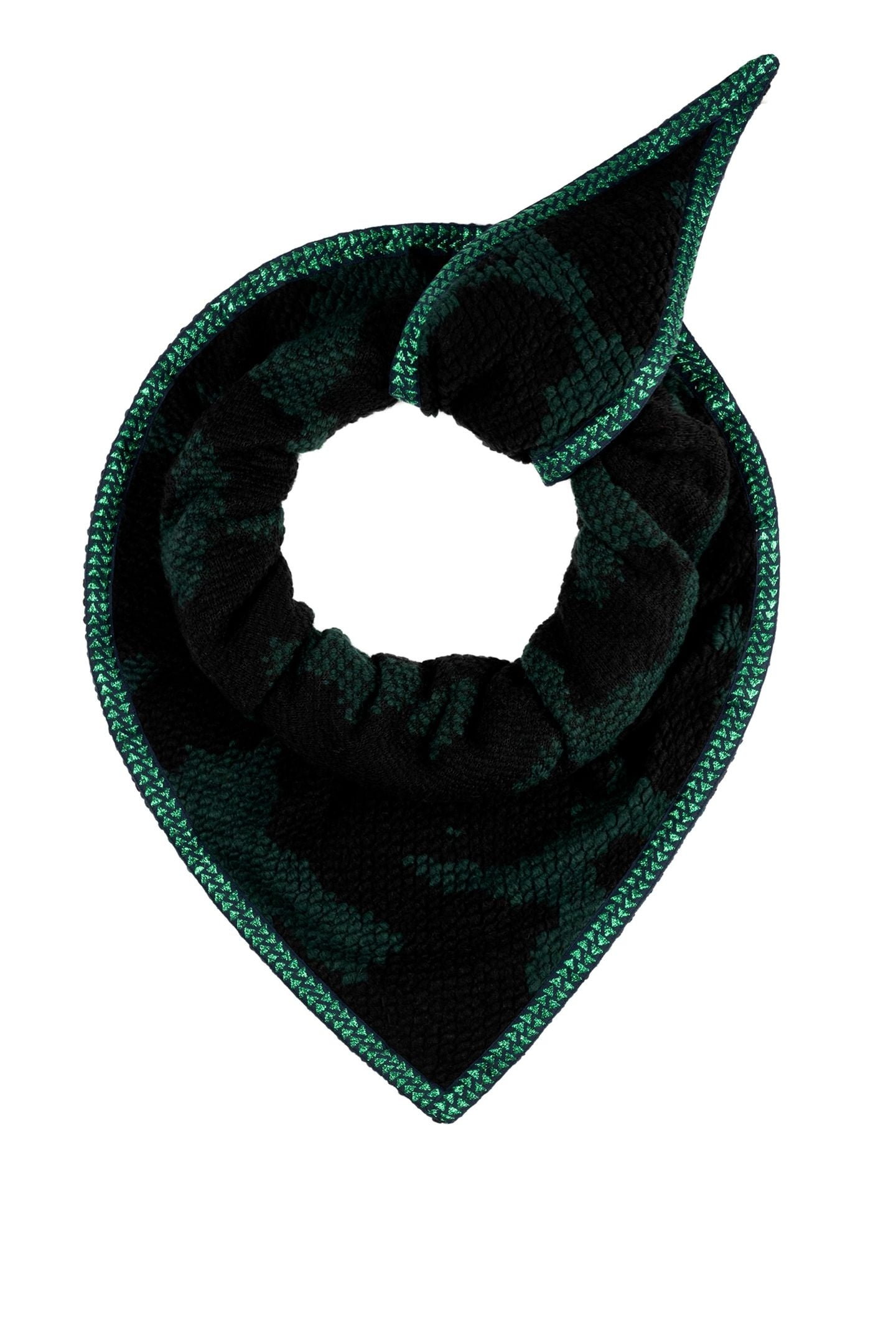 SHAWL - CAMO GREEN BLACK 2