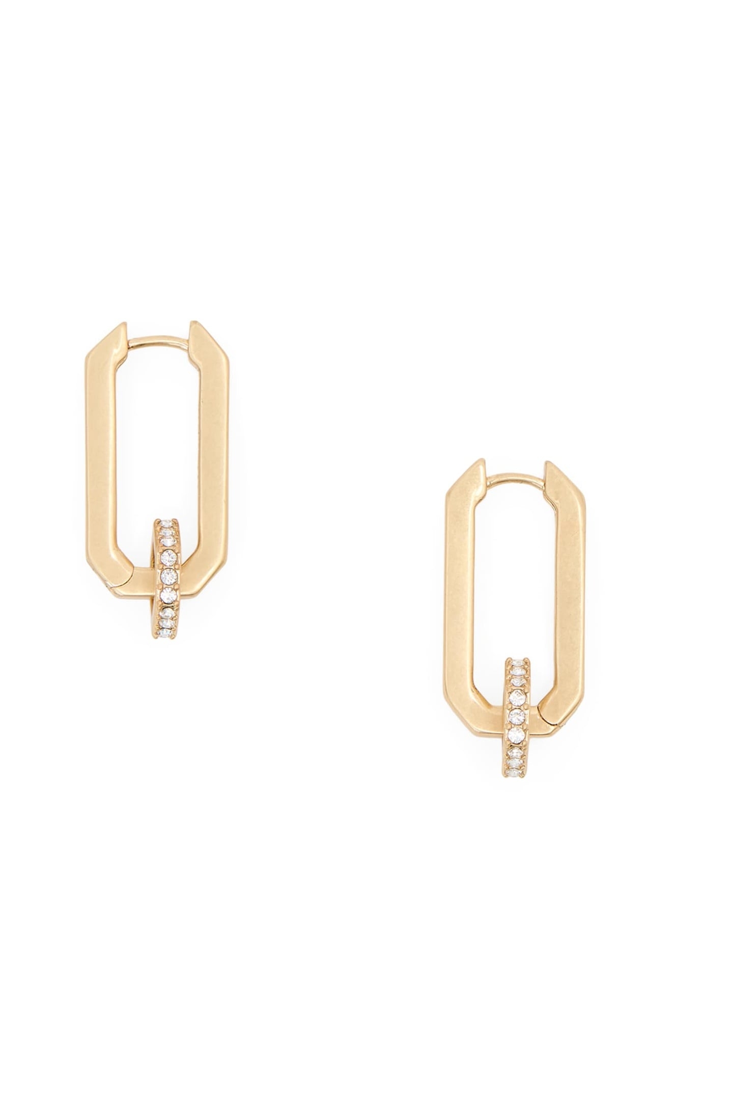 SELENE L BOLT HOOPS WARM BRASS 1