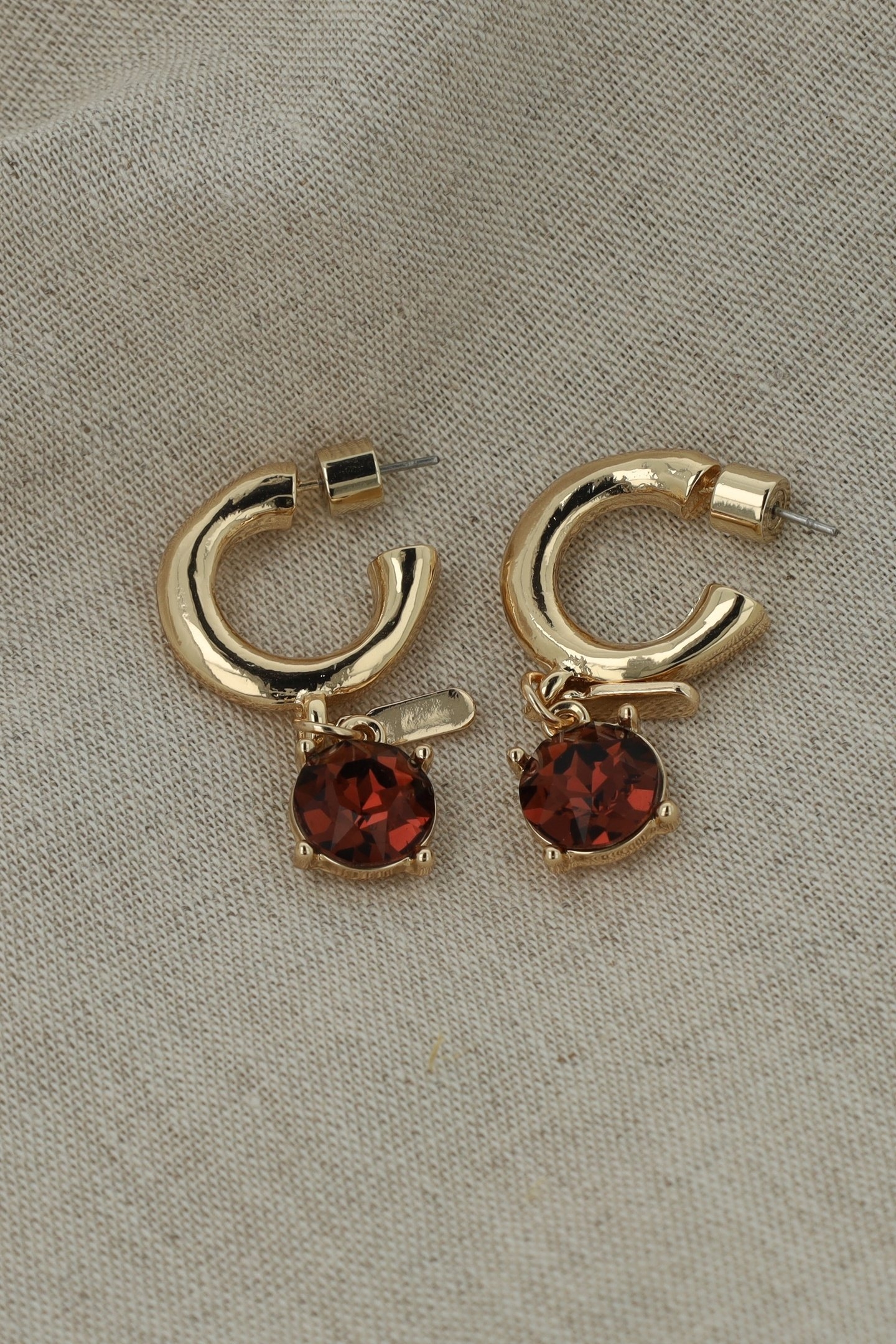 BURGUNDY HOOPS 4
