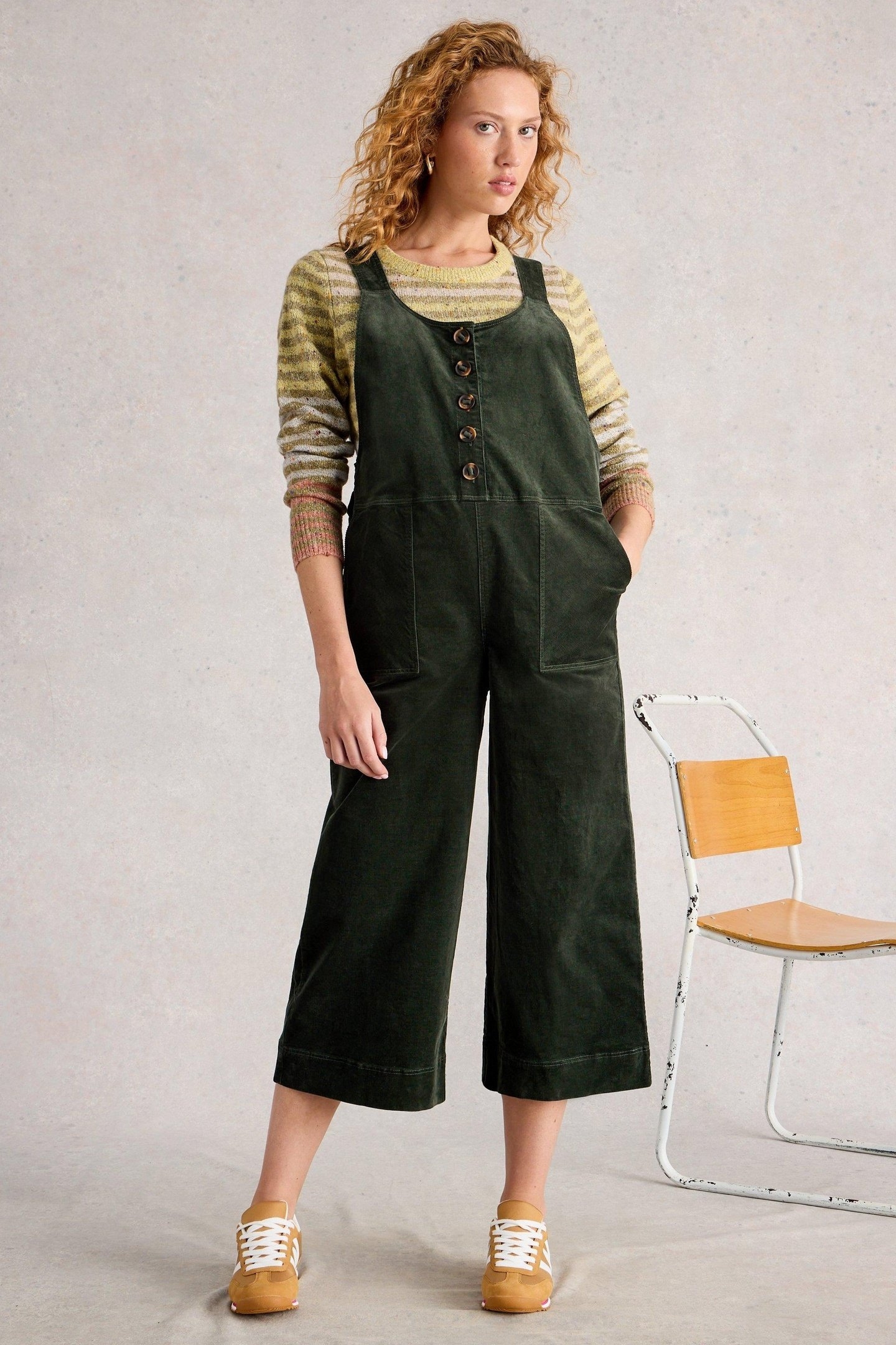 VIOLA CORD DUNGAREE DARK GREEN 1