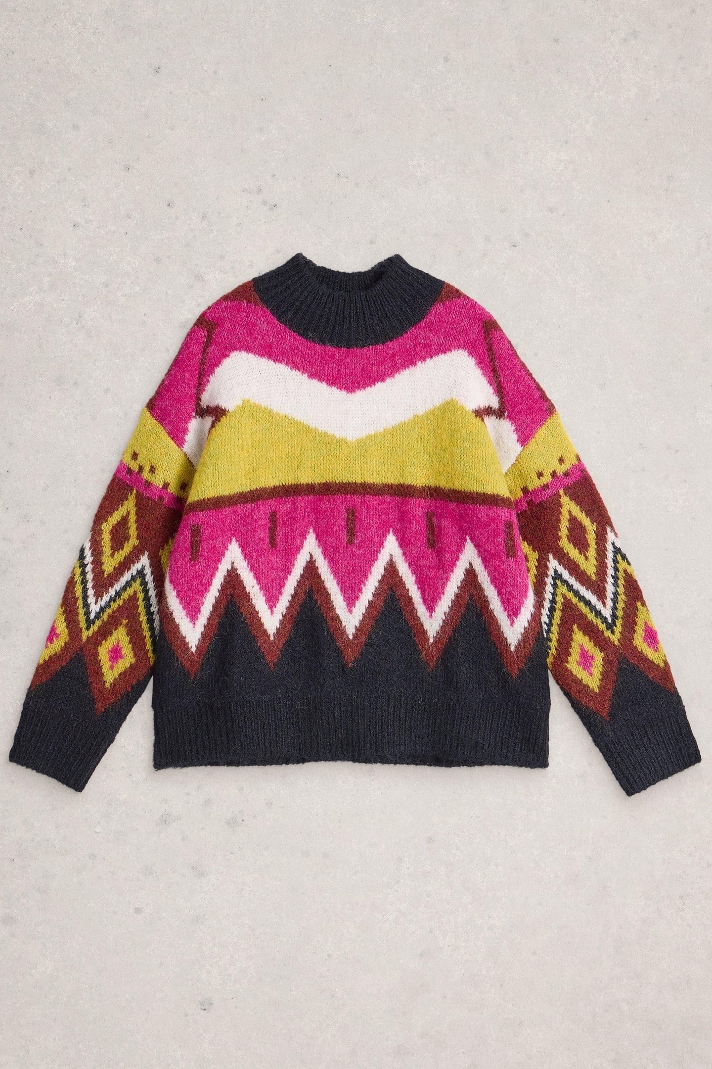 ALICE ABSTRACT JUMPER GREY MULTI 3