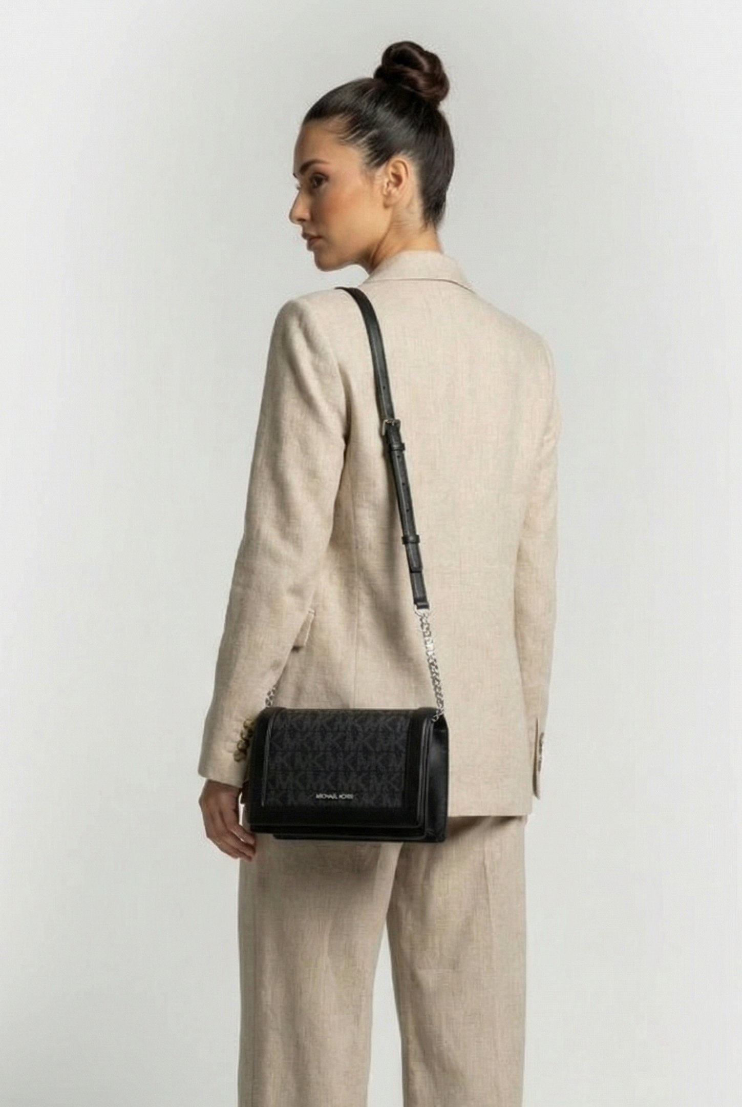 LARGE FULL FLAP CROSSBODY BAG BLACK 2