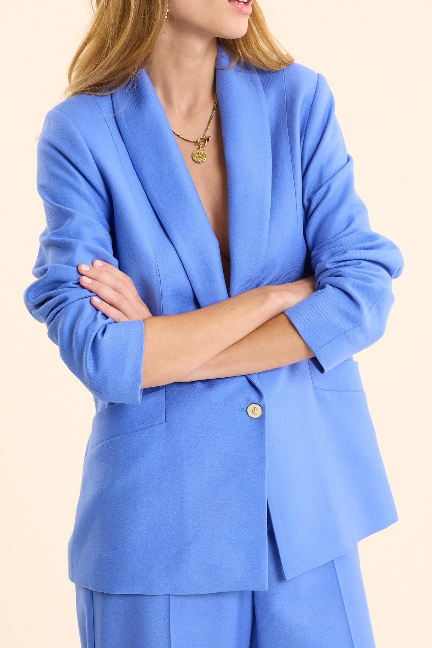 BLUE SUIT JACKET BLUE CERULEUM 2