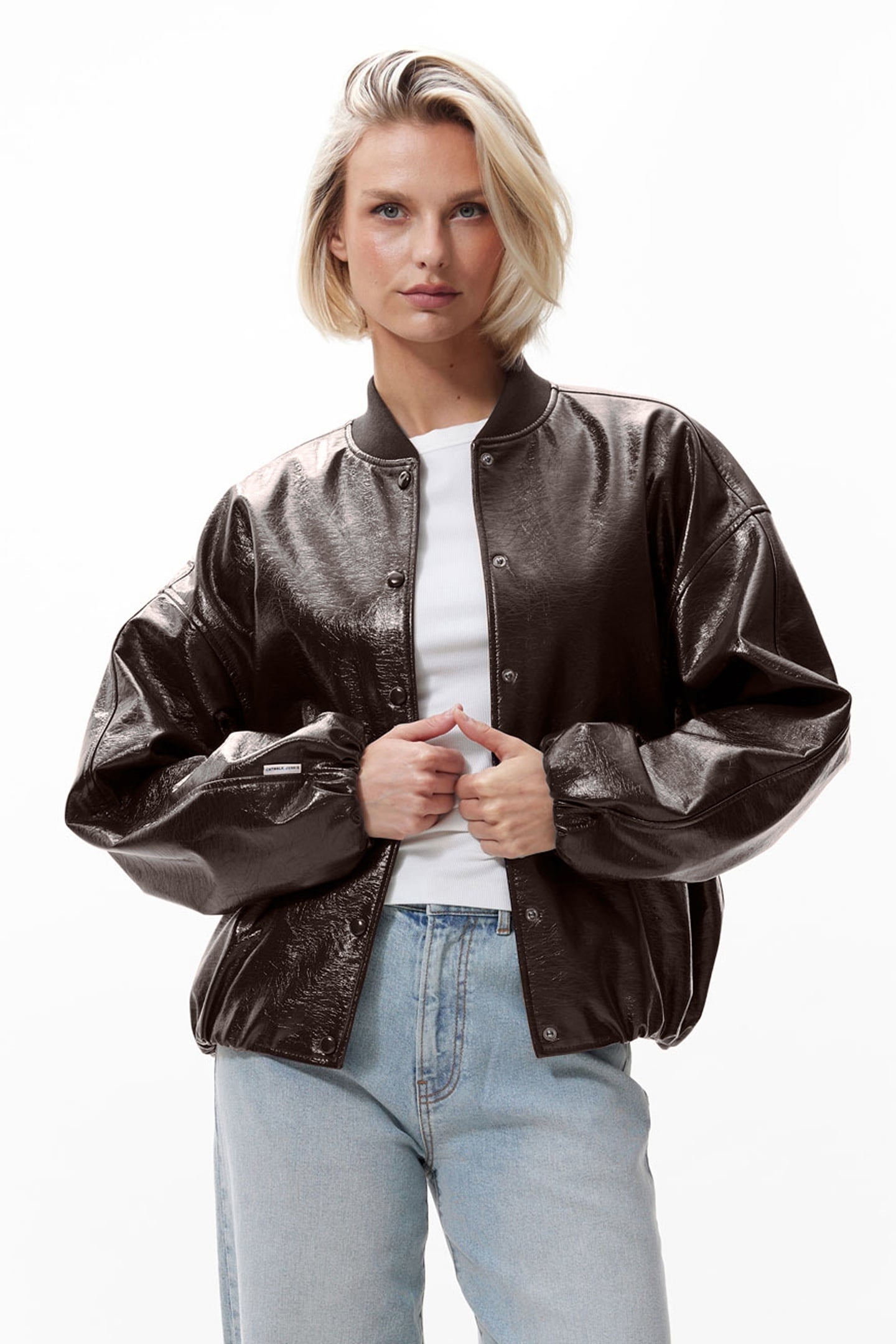 TUCK IN VARSITY JACKET SHAVED CHOCOLATE 1