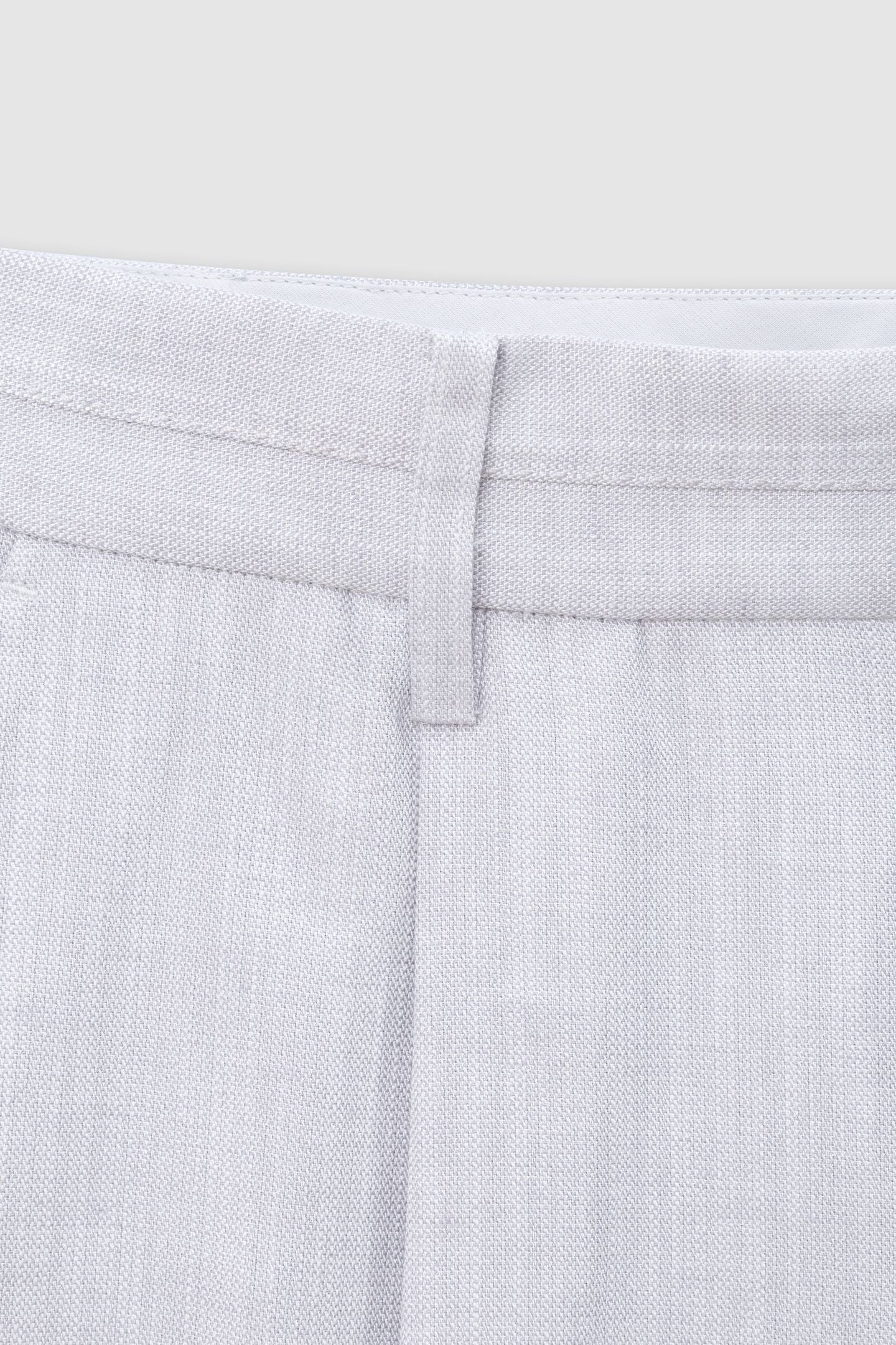 WIDE-LEG GRAY SEQUINED SUIT PANTS 7