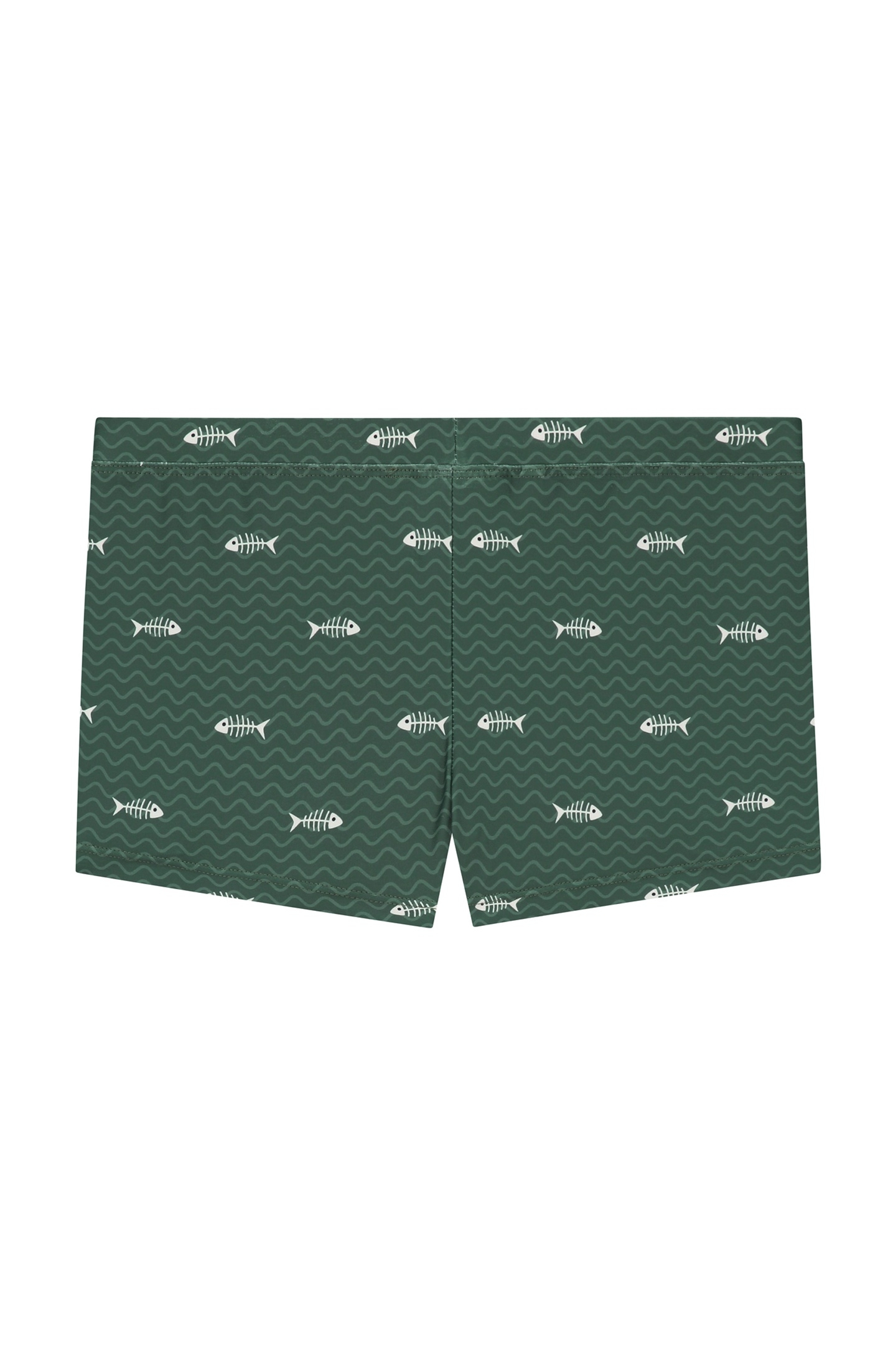 BOYS SWIM BOXER FISHBONE CILANTRO GREEN 2