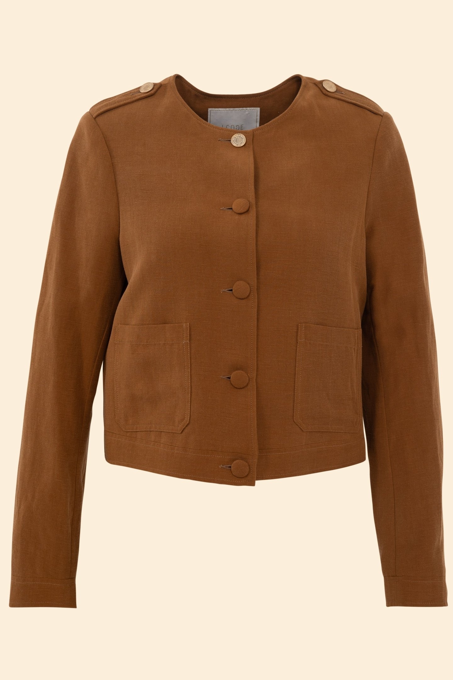 SHORT CAMEL SUIT JACKET CAMEL 4