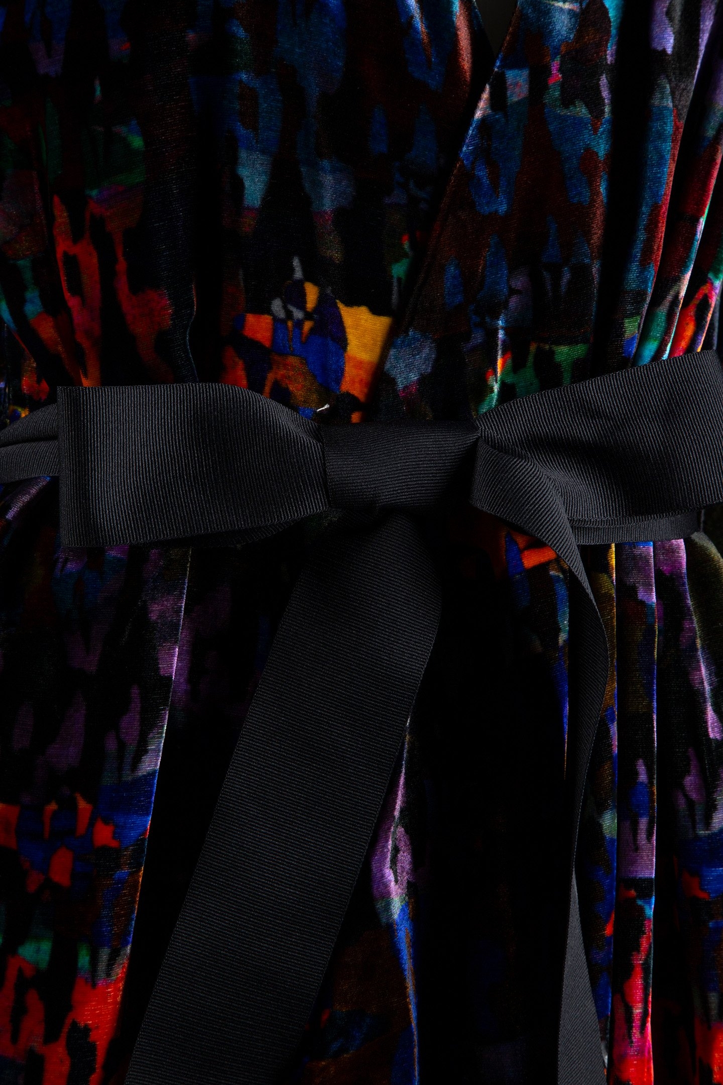 WOMEN'S LONG SLEEVE KIMONO-DRESS CAMOU PRINT 3