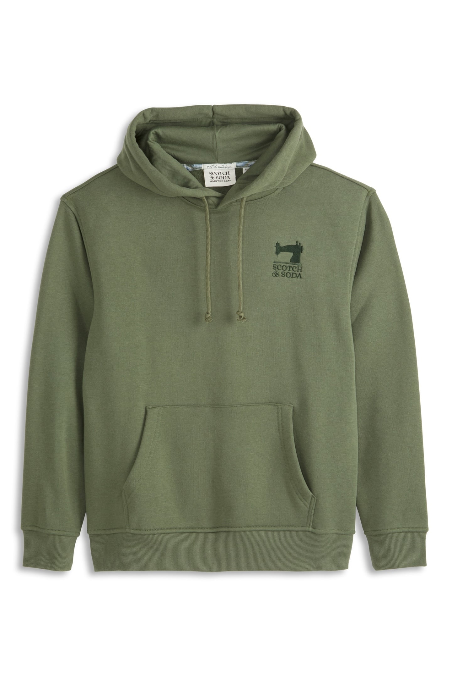 RELAXED FIT FLEECE GRAPHIC HOODIE OLIVE/KHAKI 1