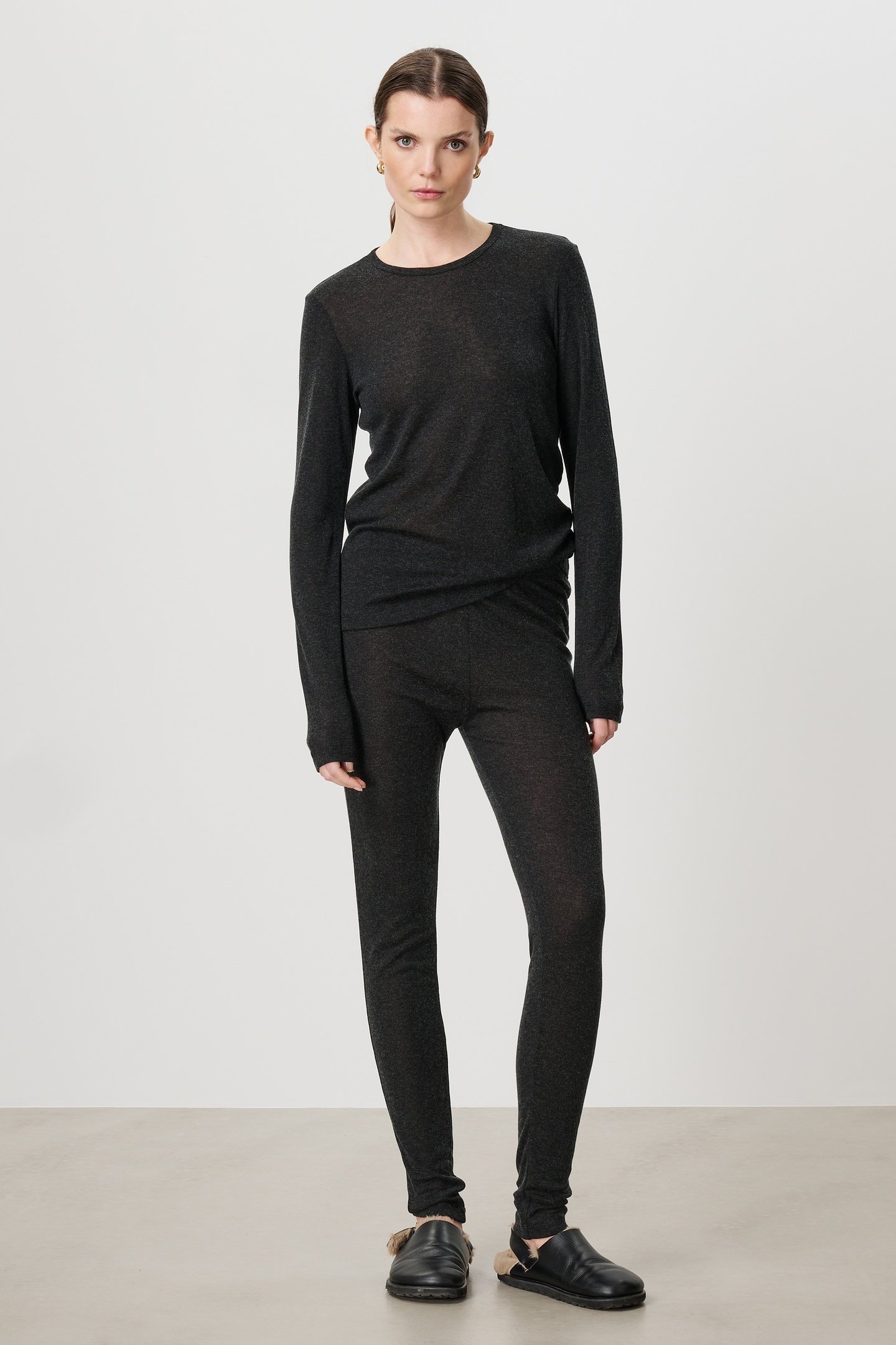 SOFT JERSEY LEGGING CHARCOAL 1