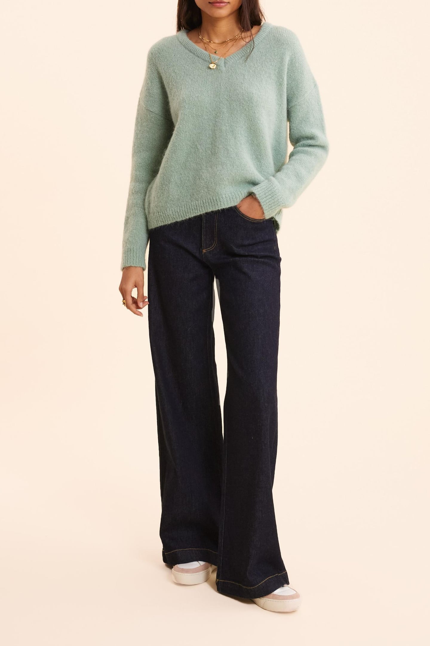 FANCY KNIT ALMONDO SWEATER ALMONDO 1