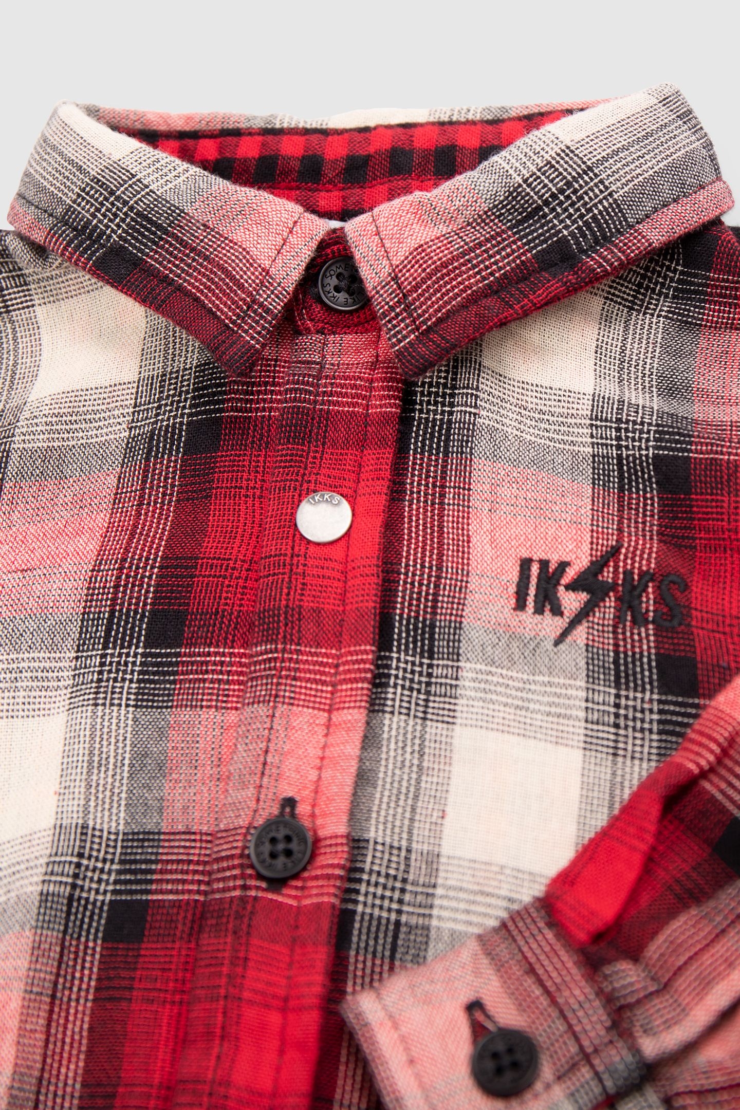 RED TWO-PLY SHIRT, CHECK PATTERN, BABY BOY 7