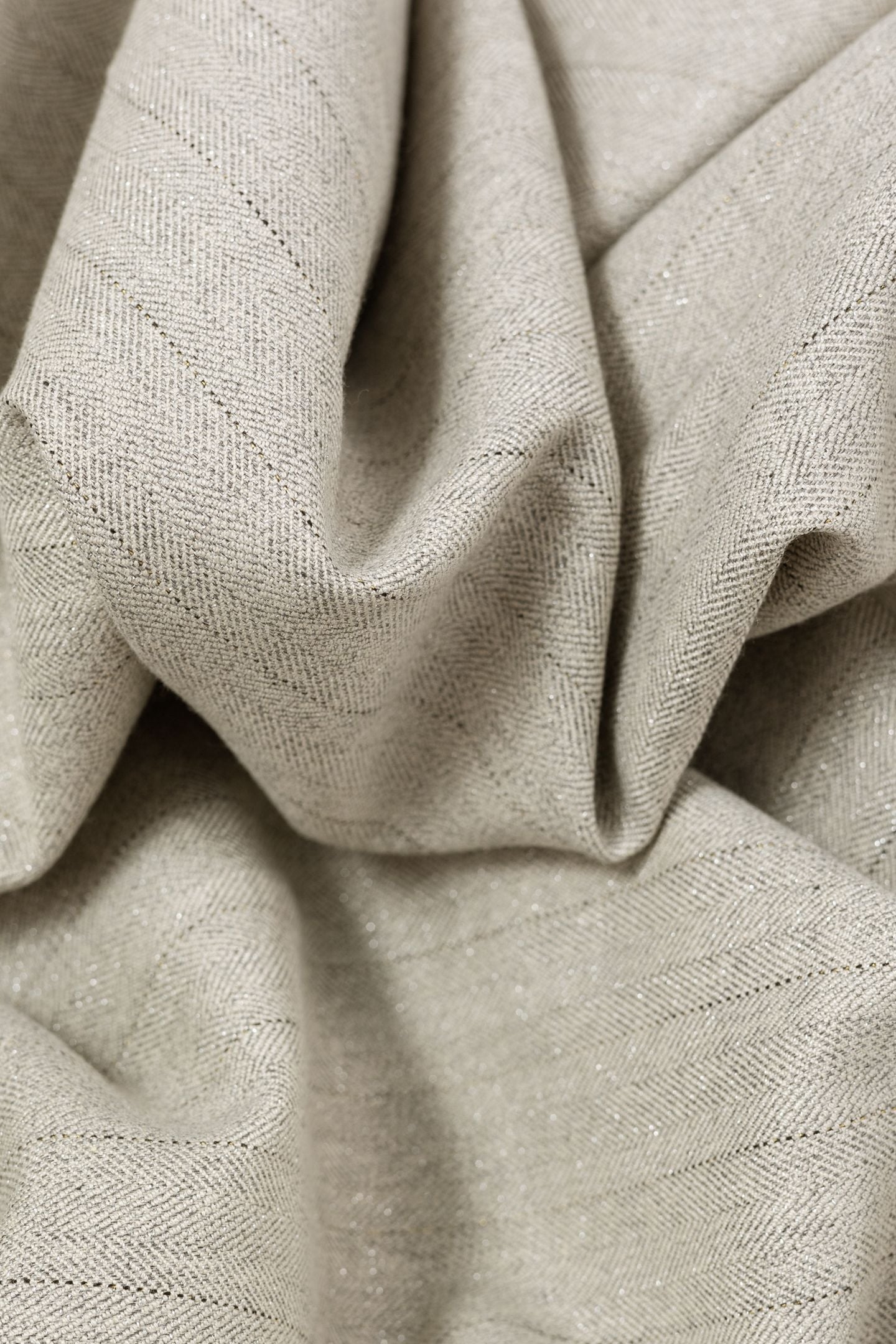 GREY SUIT PANTS WITH LUREX STRIPE PATTERN 6