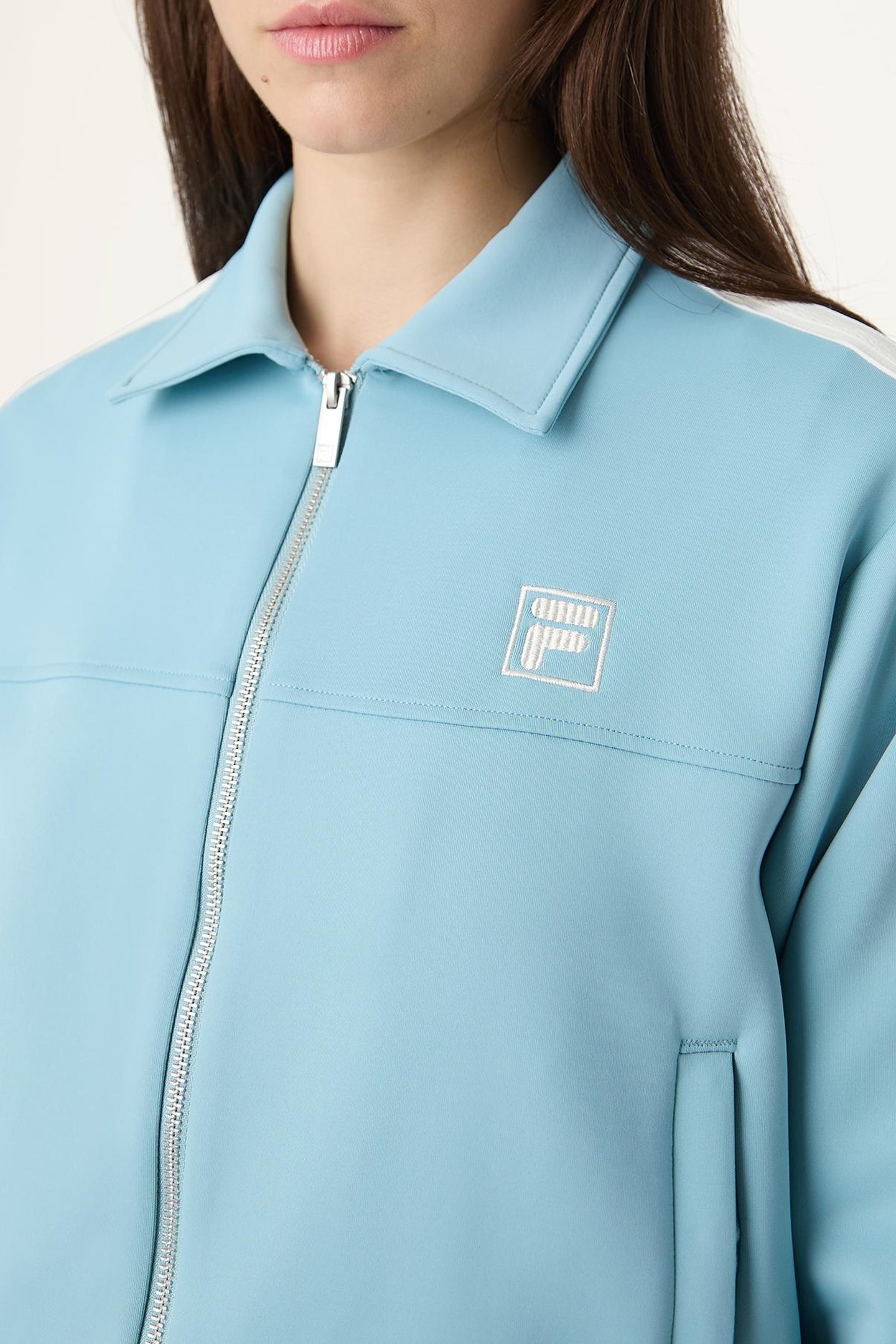 COMO BOXY TAPED TRACK JACKET TOURMALINE 6