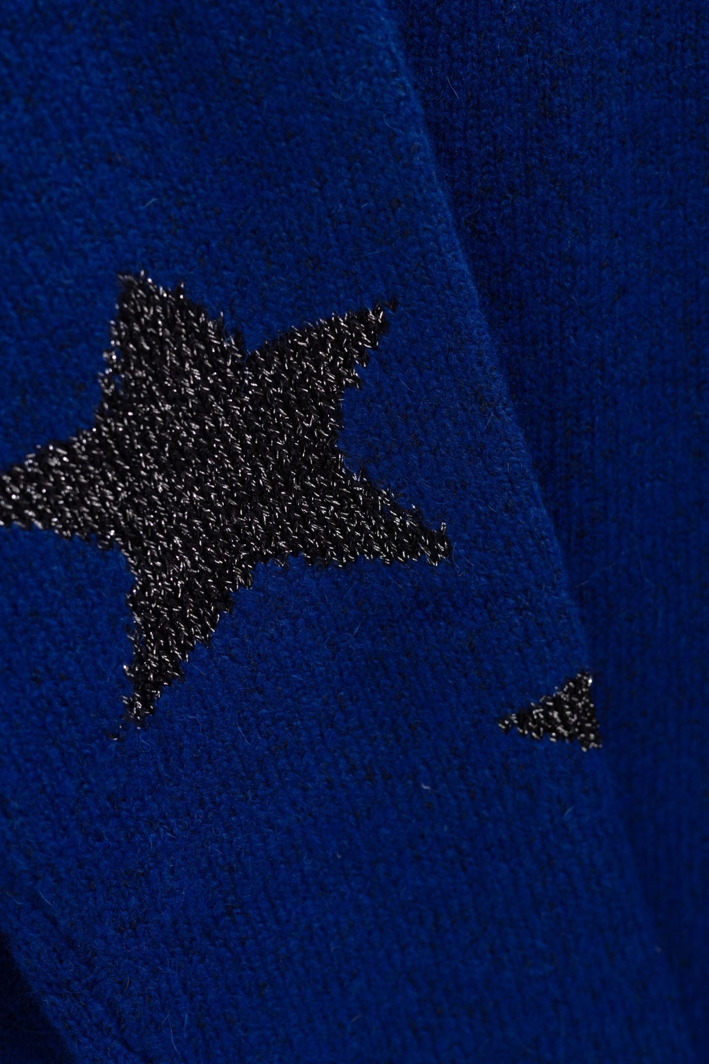 ELECTRIC BLUE STAR KNIT SWEATER 4