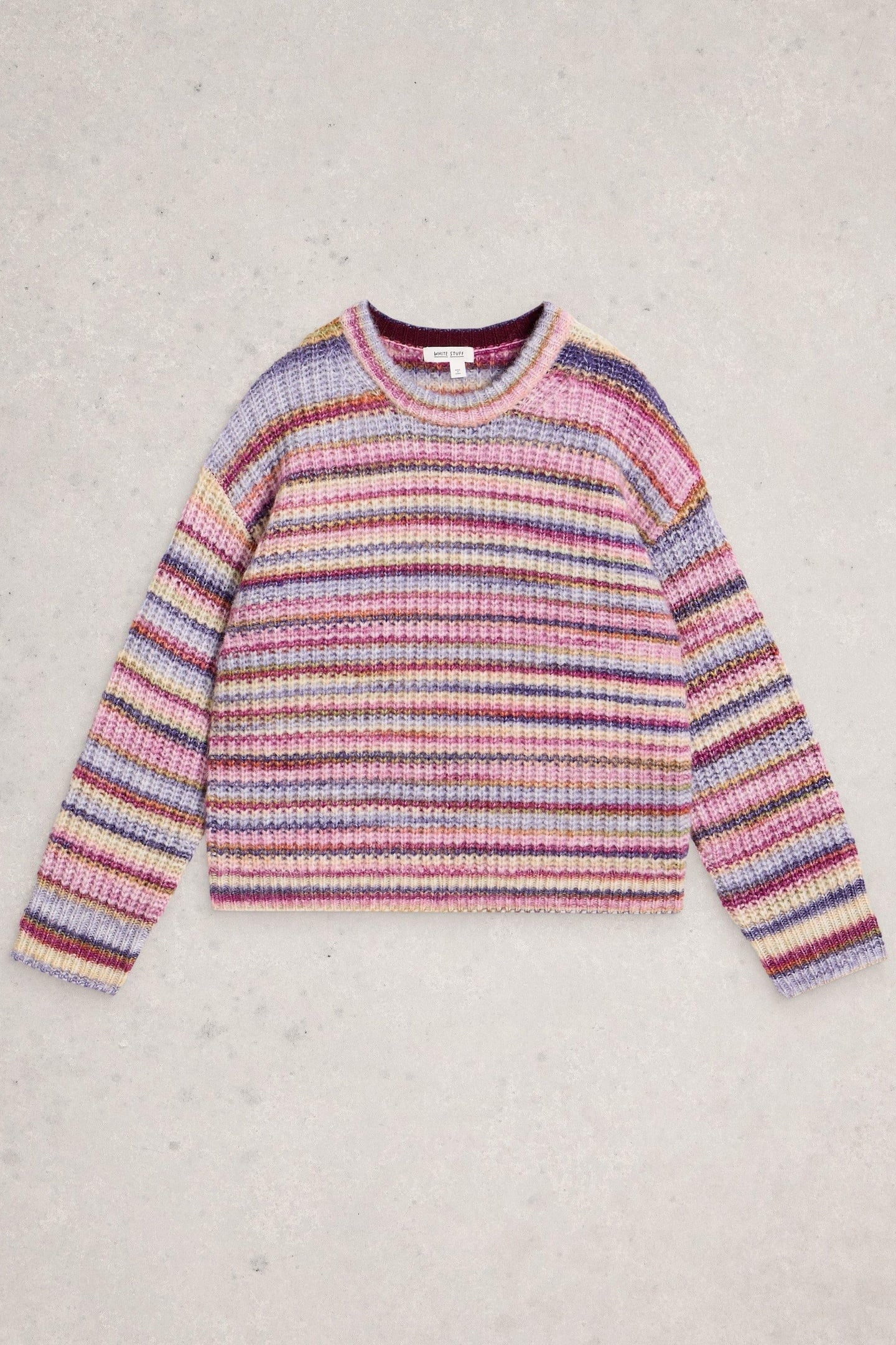 SUZANNA SPACEDYE JUMPER PINK MULTI 4