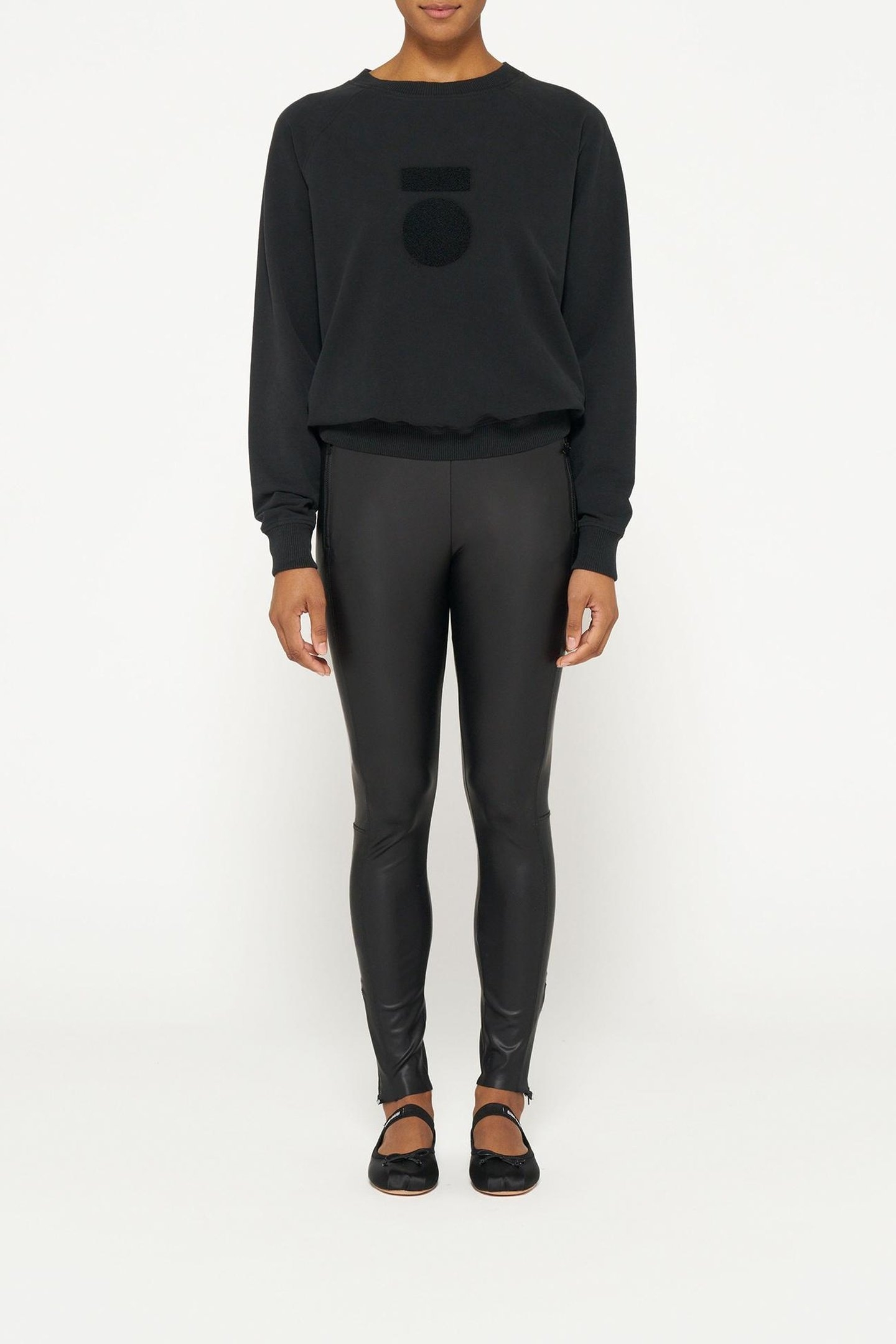 THE ZIPPER LEGGINGS BLACK 1