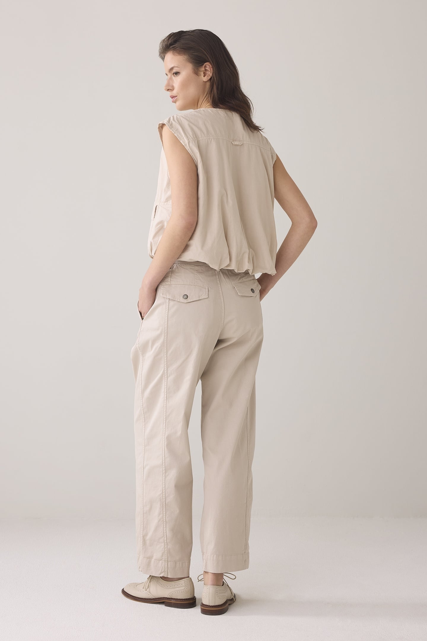 COCOON CHINO PANT LT WT AURORA TWILL PEBBLE BEIGE 2