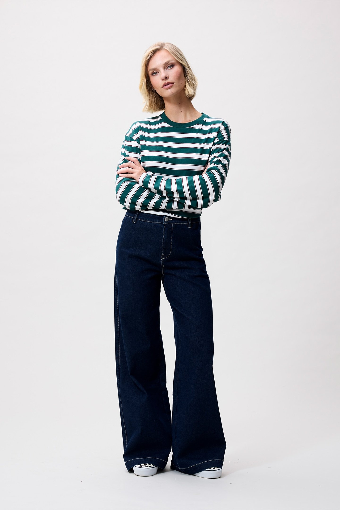 TAILORED JEANS DARK BLUE 1