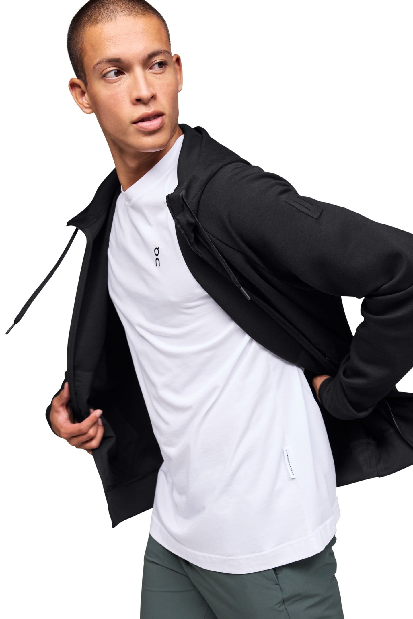 ZIPPED HOODIE 2 M BLACK 3