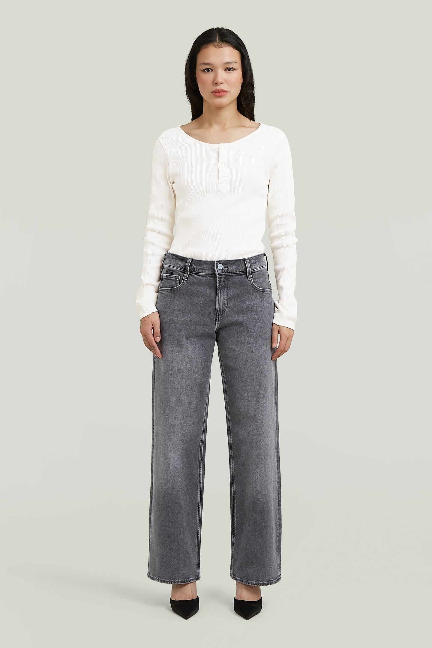 JUDEE LOOSE JEANS FADED BLADE 1