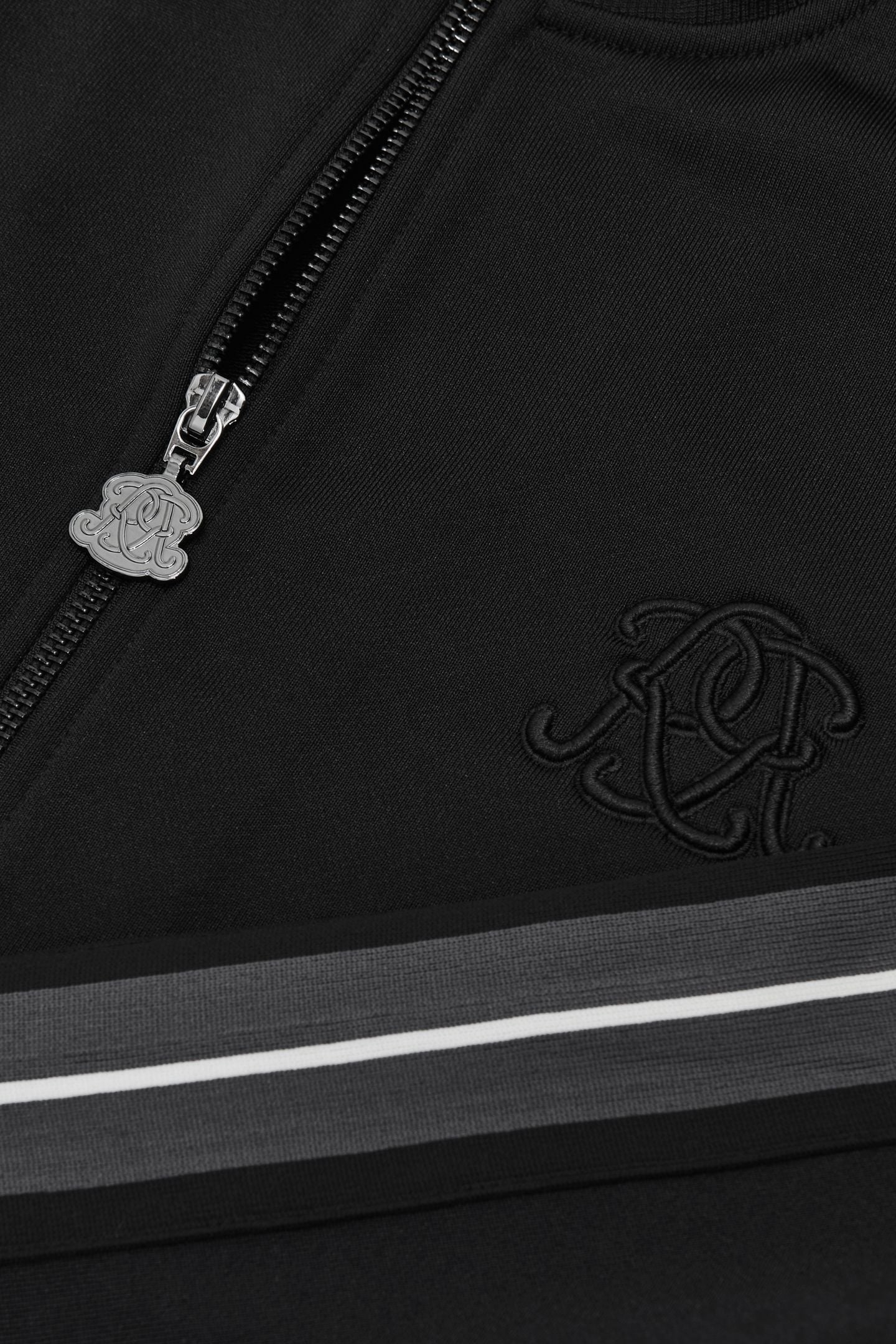 LS ZIP THROUGH MOTIF TRACK TOP BLACK 4