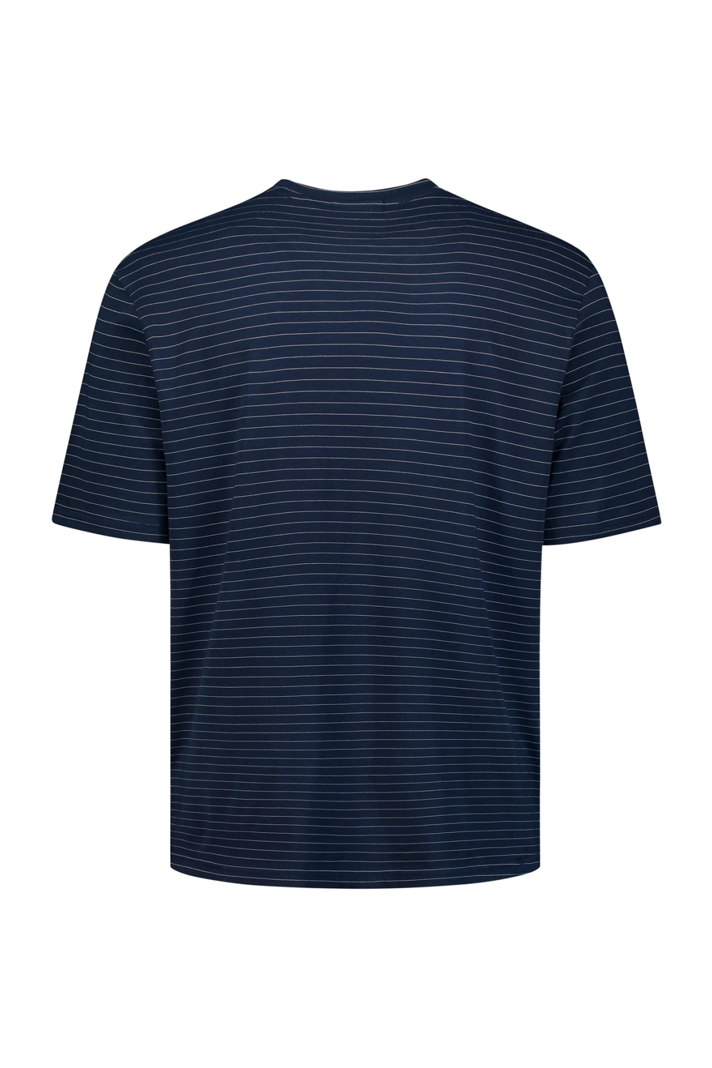 T-SHIRT CREWNECK PIN STRIPE GARMENT DYED NIGHT 2