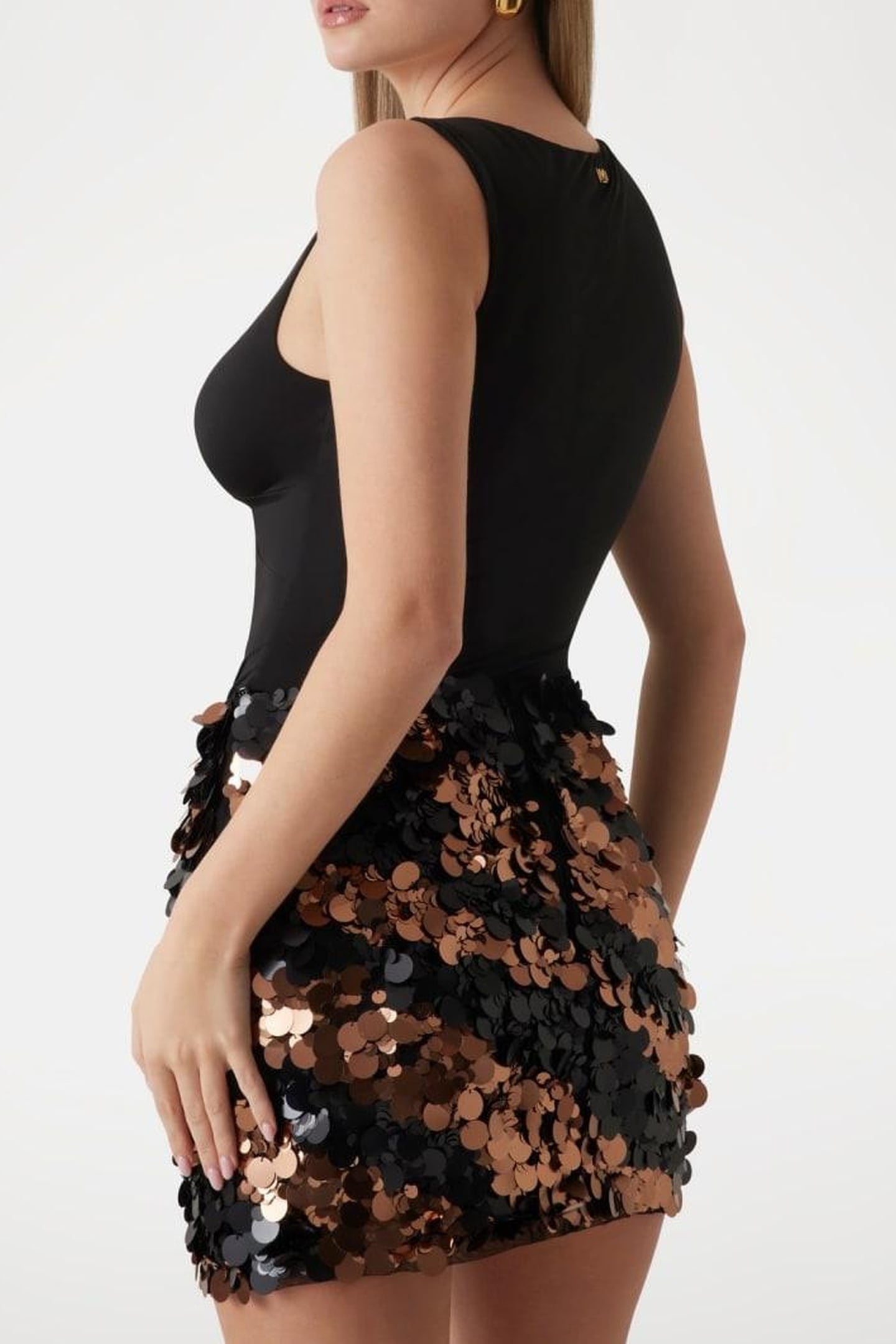 MARCIANO BY GUESS ALVA KNOT TOP JET BLACK 2