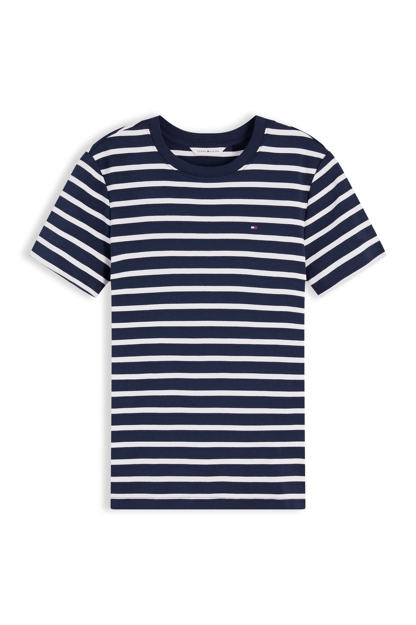 SLIM CODY C-NECK SS BRETON STRIPE DARK NIGHT/ECRU 5