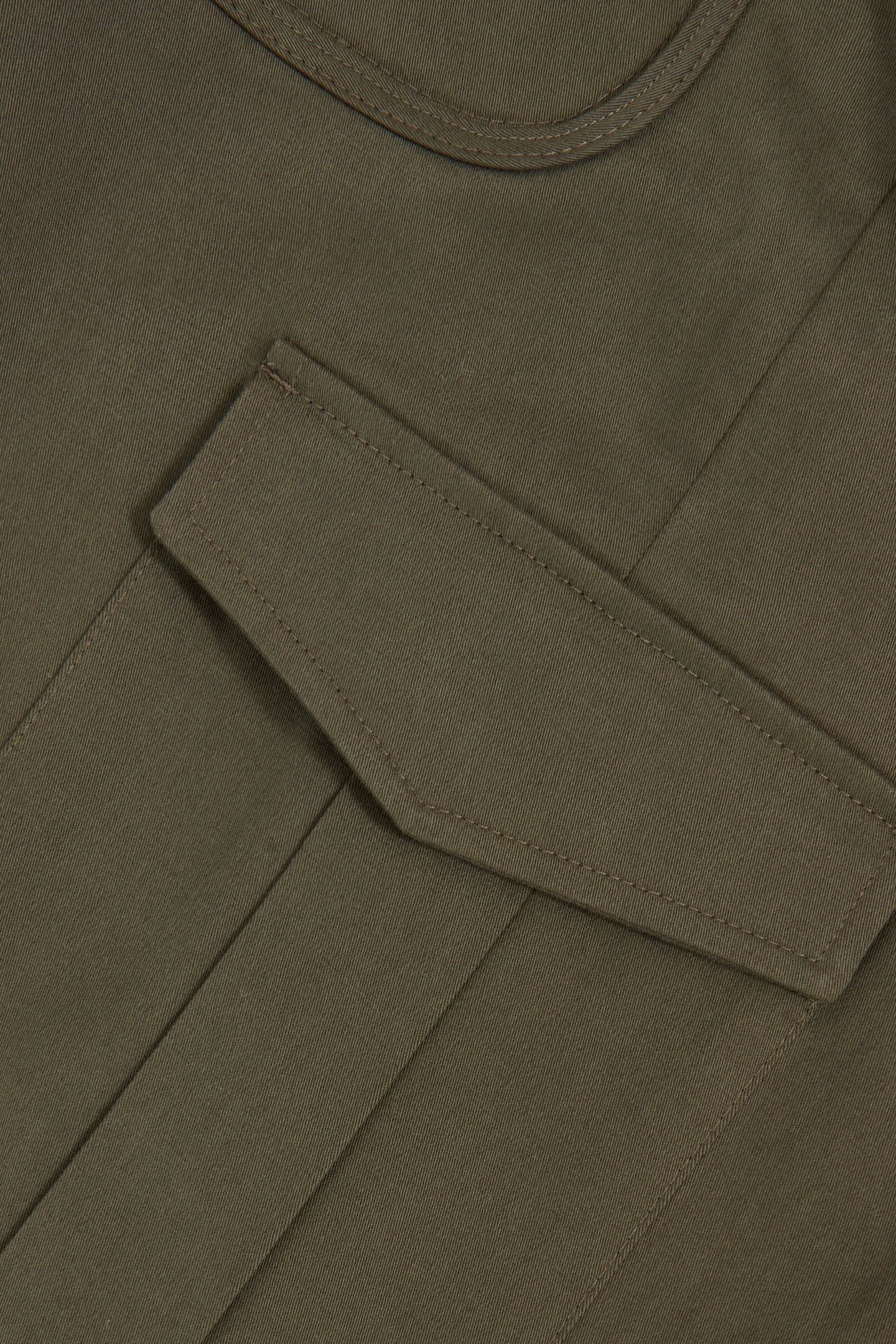 COTTON CARGO TROUSER OLIVE GREEN 4